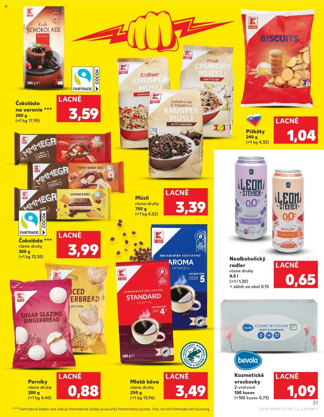 Kaufland SK akciós ujság - amely érvényes a következő dátumtól: 28.08.2025 | Oldal: 31 | Termékek: Radler, Grapefruit