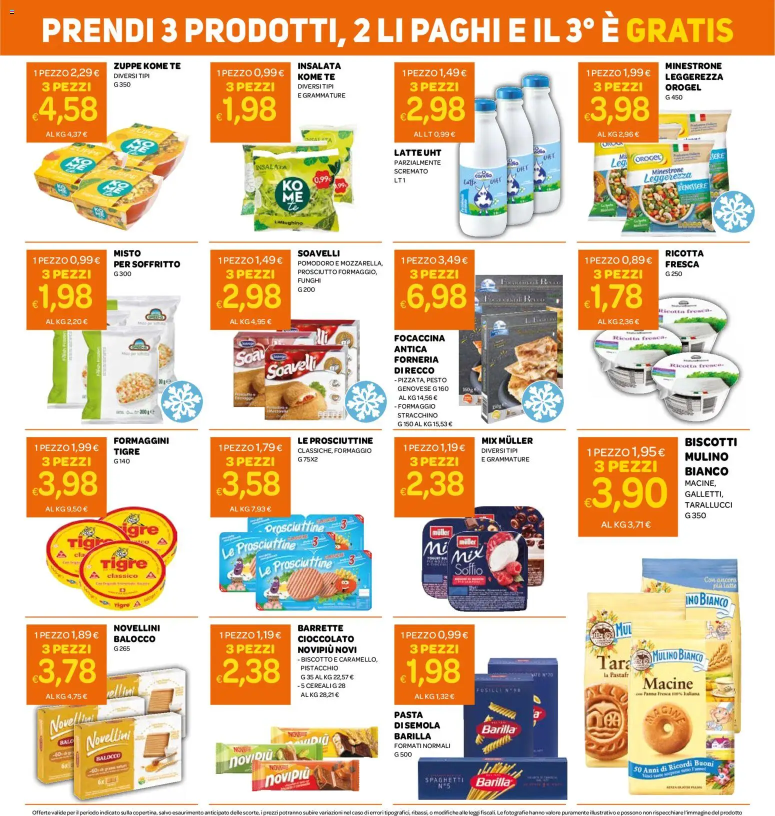 Volantino Ekom del 27.01.2026 | Pagina: 2 | Prodotti: Insalata, Pomodoro, Pesto, Stracchino