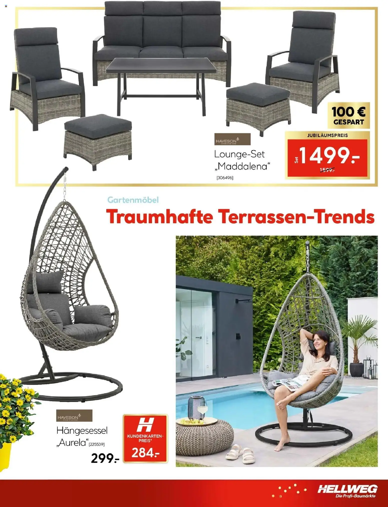 HELLWEG Flugblatt	 gültig ab 01.04.2026 | Seite: 5 | Produkte: Gartenmöbel