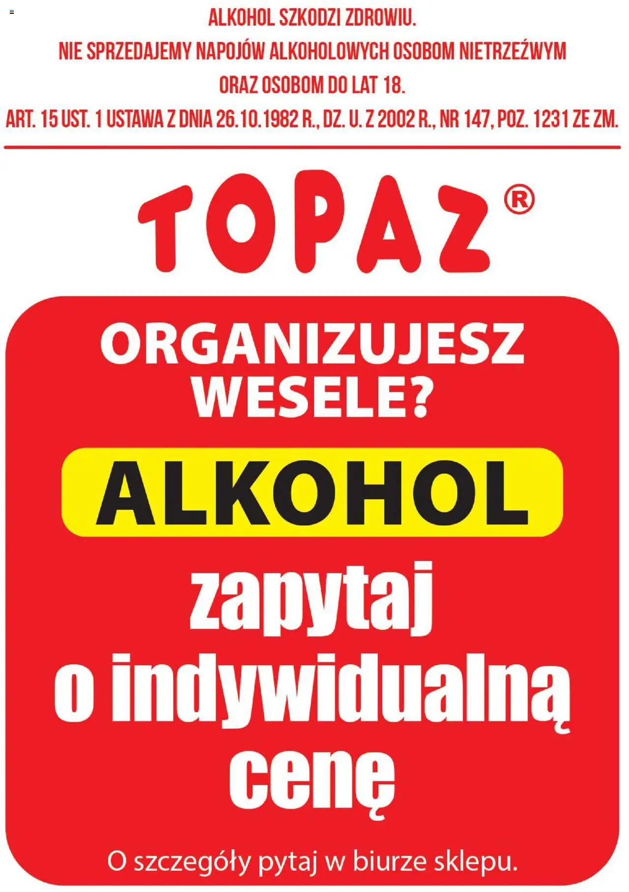 Topaz Gazetka alkoholowa od 18.08.2025 | Strona: 2 | Produkty: Alkohol