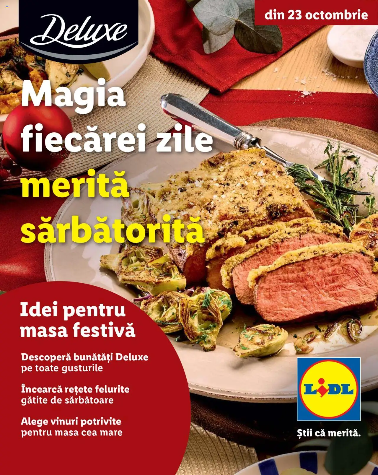 Noul catalog Lidl – valabil de la 23.10.2025 | Pagină: 1 | Produse: Masă