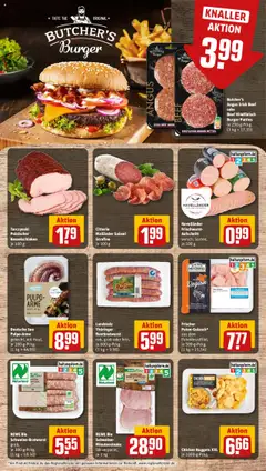 Frischer Puten-Gulasch*, aus dem Putenbrustfilet, je 500-g-Pckg. ab 06.10.2025 gültig | Seite: 8 | Produkte: Burger, Gulasch, Salami, Rindfleisch