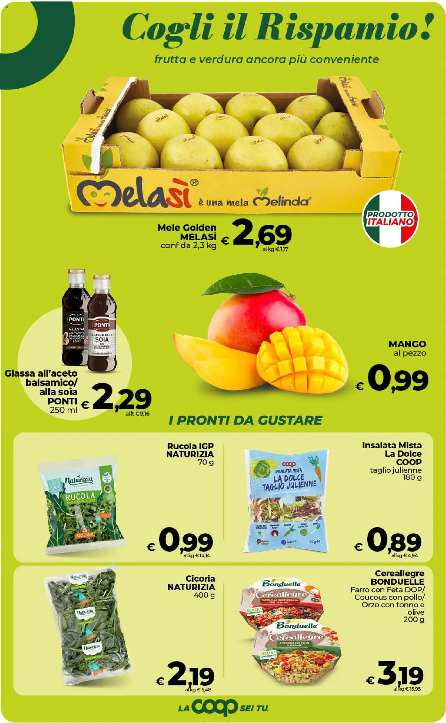 Volantino Ipercoop del 17.04.2026 | Pagina: 19 | Prodotti: Mele, Insalata, Olive, Feta