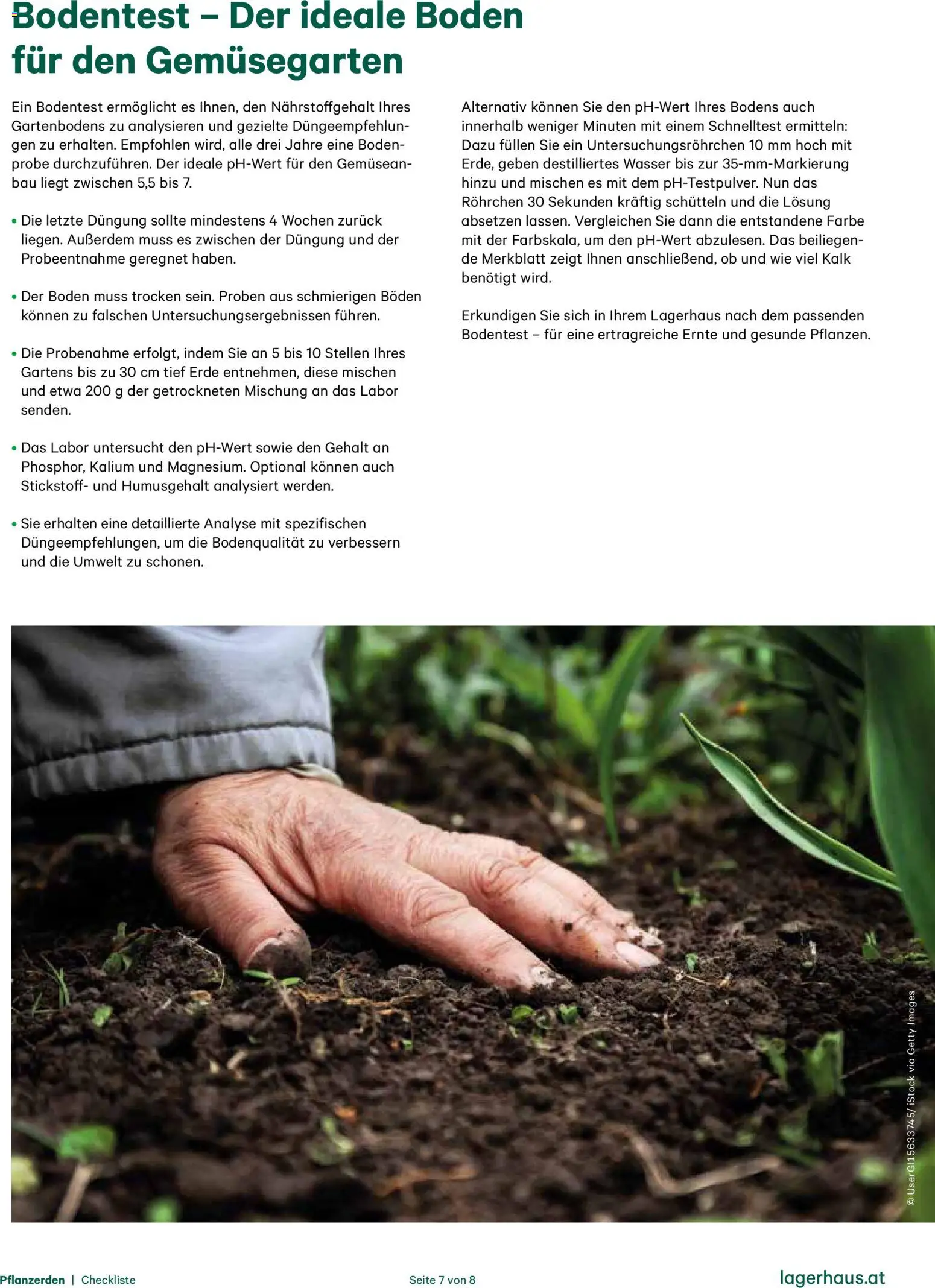 Lagerhaus - Checkliste Pflanzerden gültig ab 13.11.2025 | Seite: 7 | Produkte: Wasser