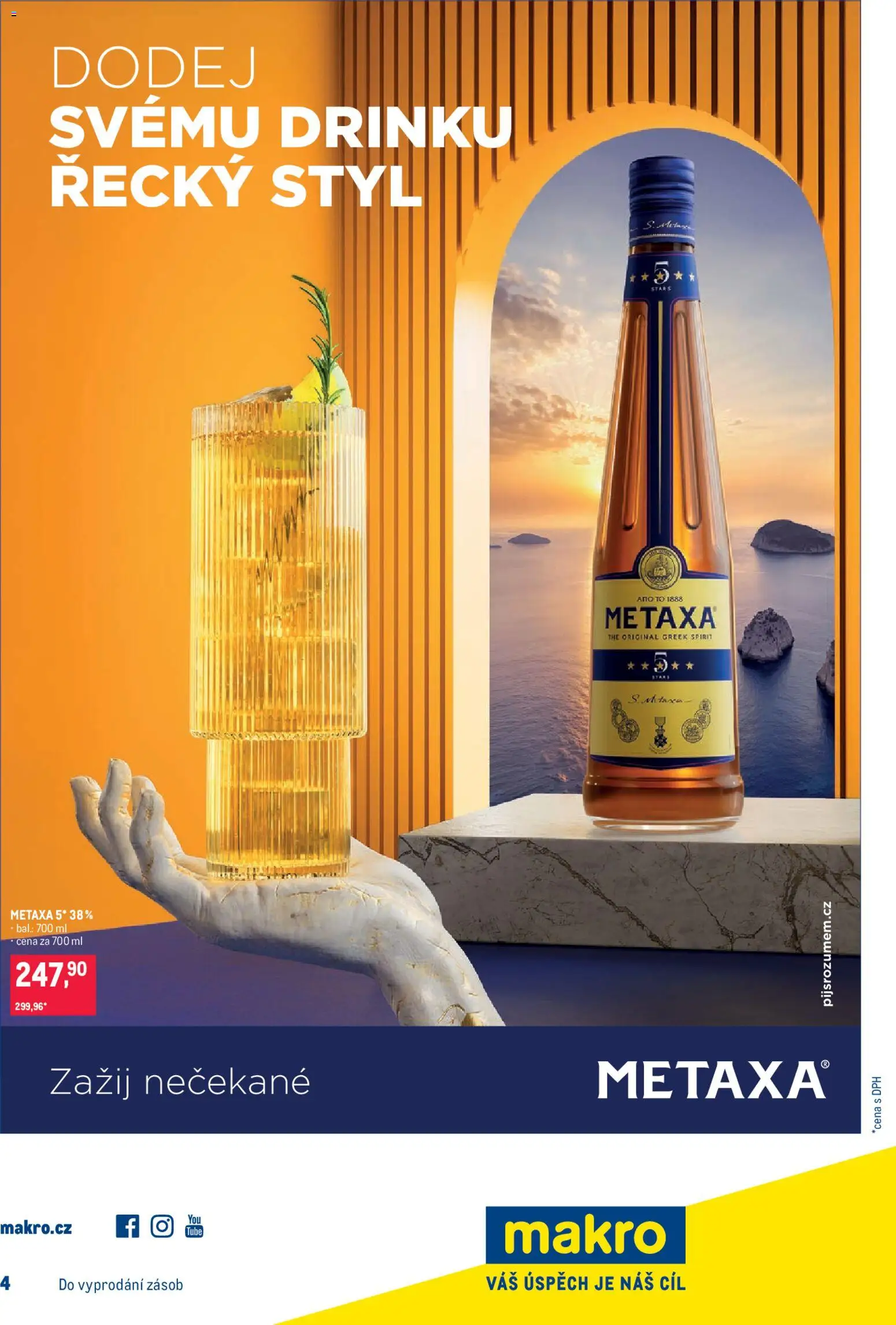 Makro leták - Pro milovníky jídla od 28.01.2026 | Strana: 29 | Produkty: Metaxa