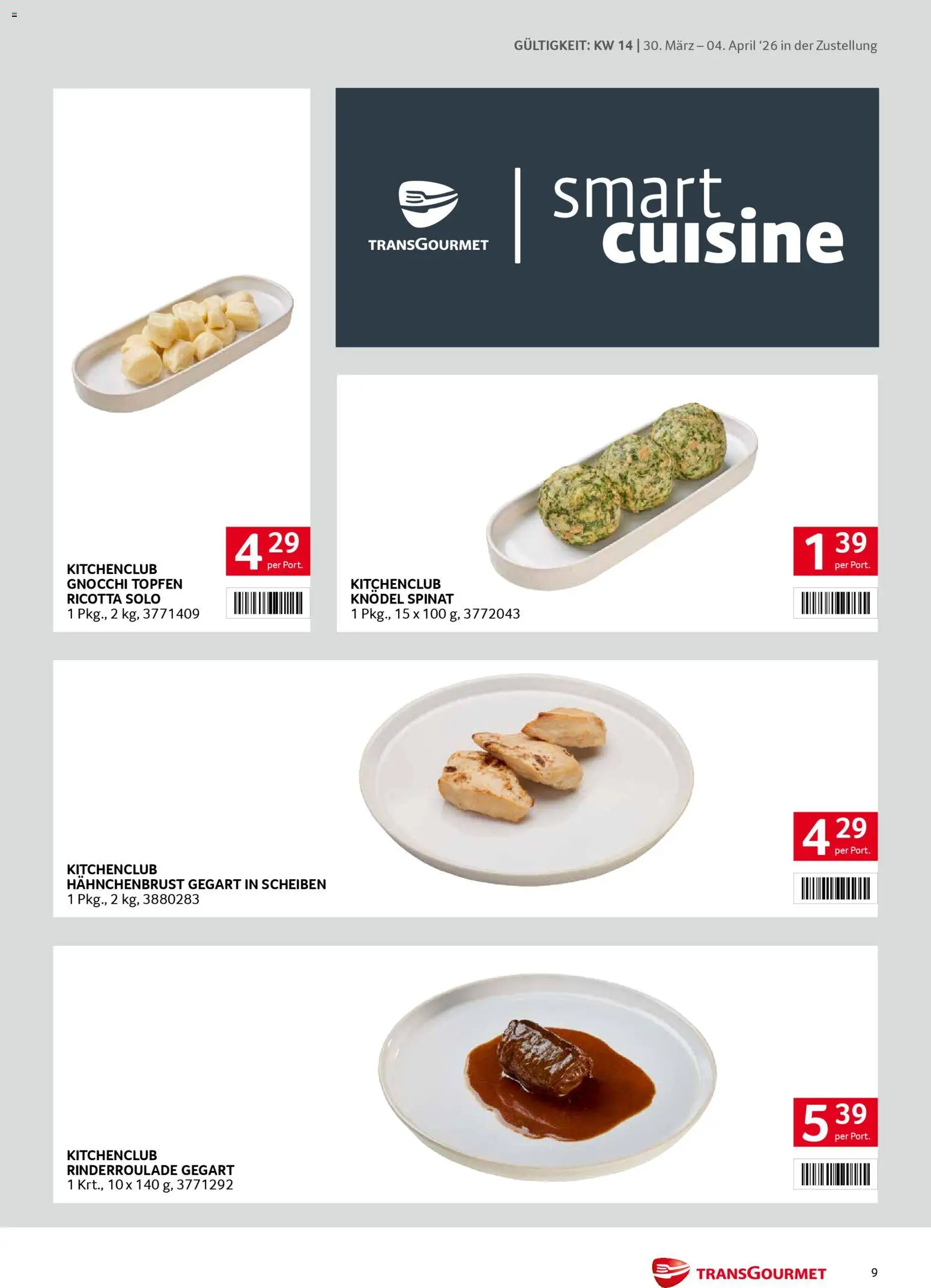 Transgourmet Zustellaktion gültig ab 30.03.2026 | Seite: 9