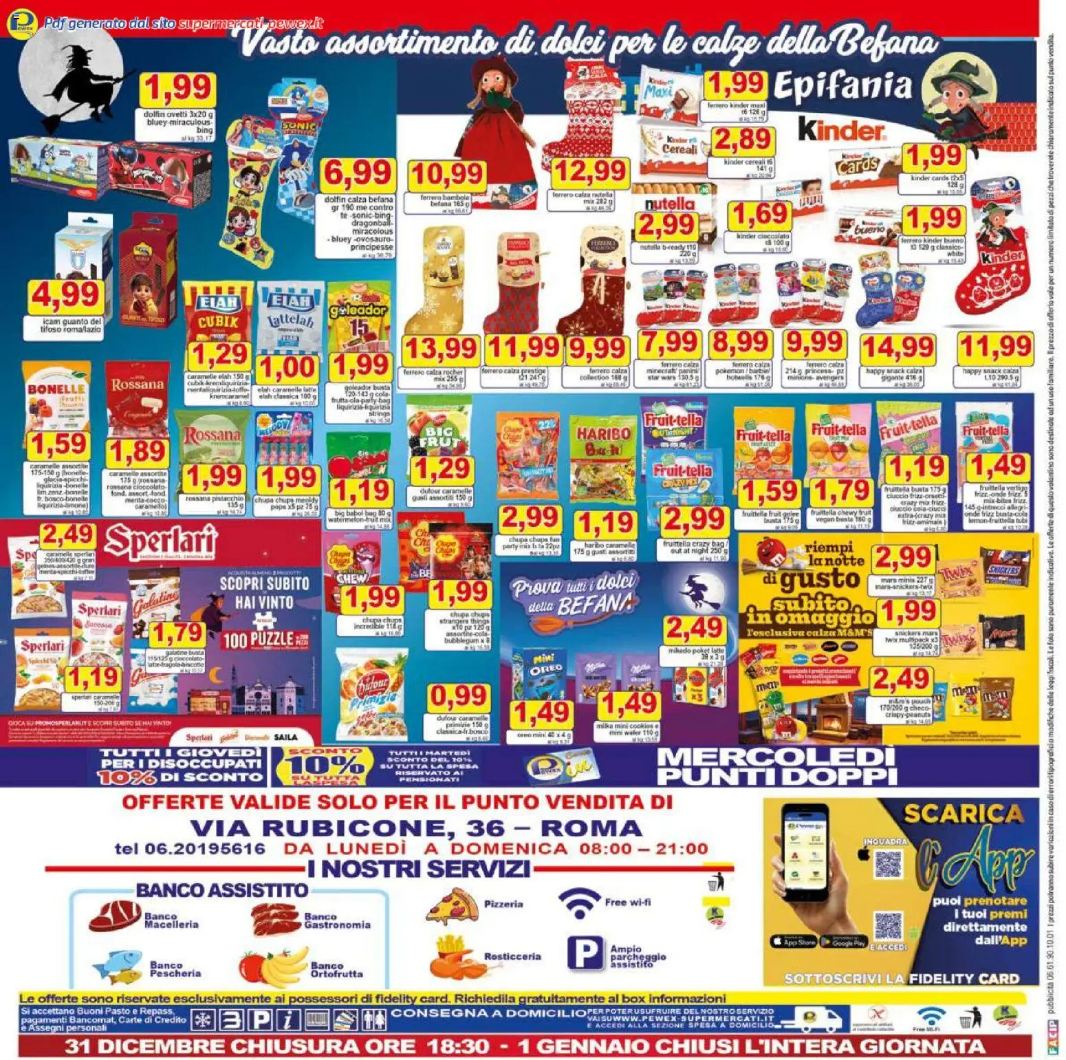 Volantino Pewex del 27.12.2025 | Pagina: 24 | Prodotti: Cioccolato, Caramelle, Cereali, Nutella