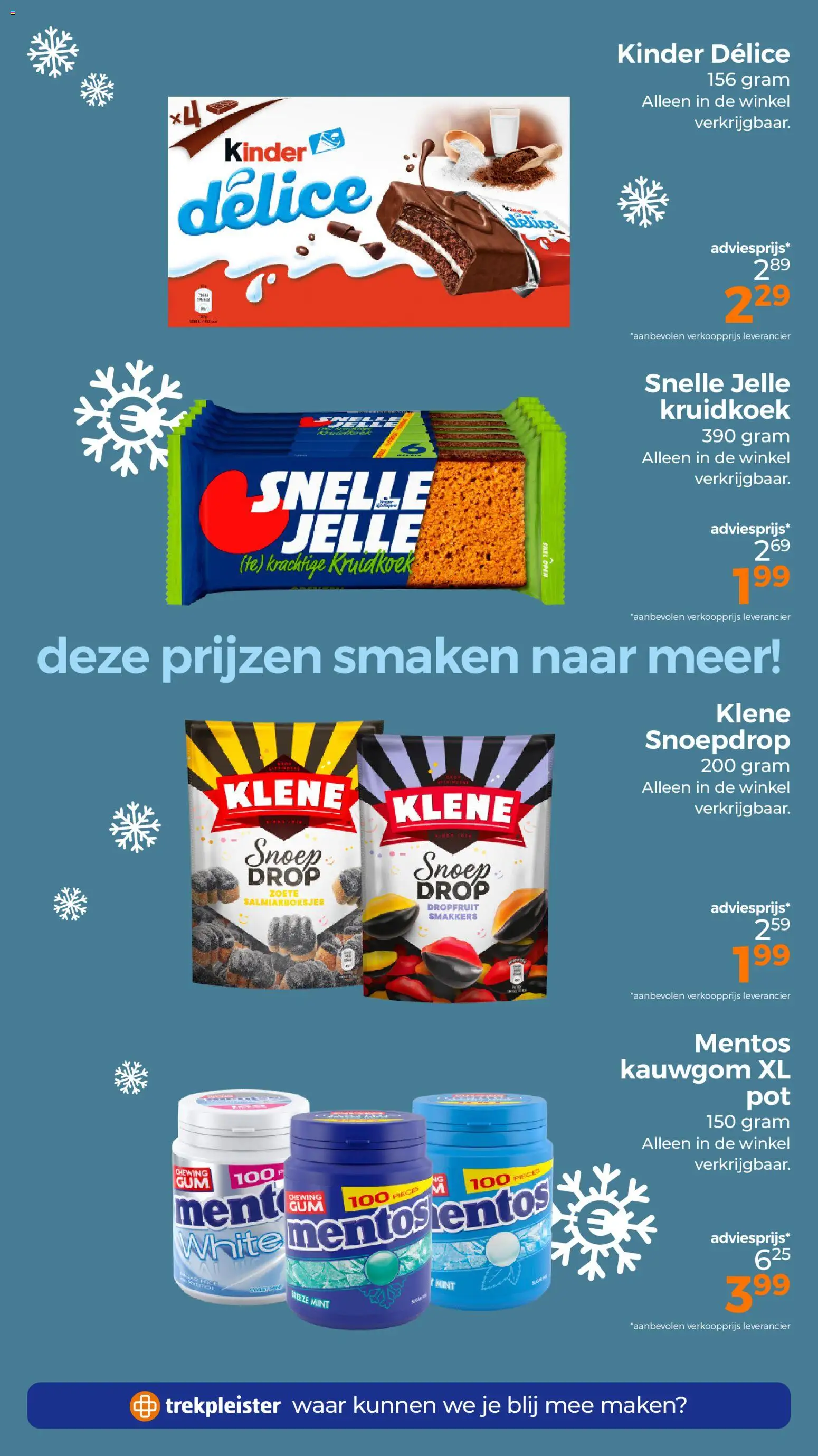 {H1} | Pagina: 61 | Producten: Snoep, Kinder, Kauwgom