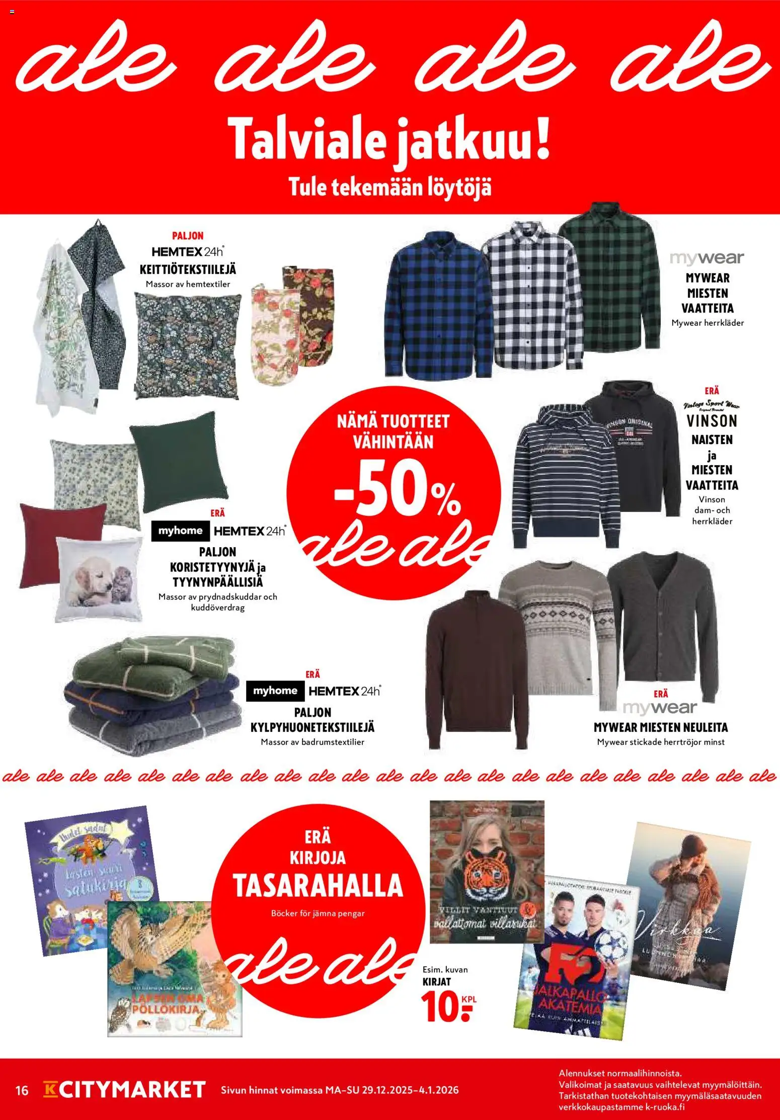 K-Citymarket tarjoukset – voimassa 29.12.2025 alkaen | Sivu: 16