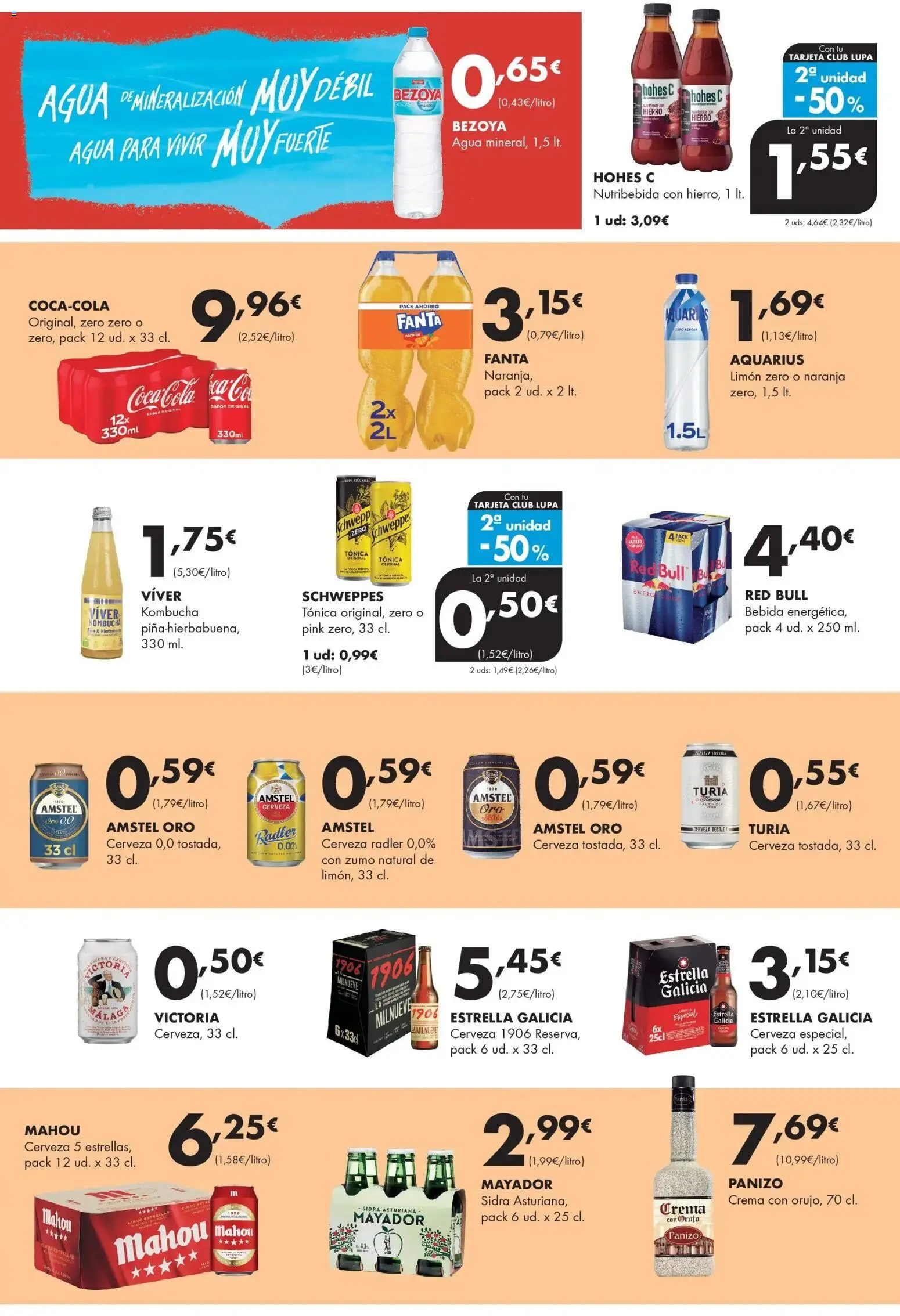Lupa Supermercados - Tus vecinos de confianza │ válido desde el 05.02.2026 | Página: 12 | Productos: Cerveza, Ροζ πιπέρι, Crema