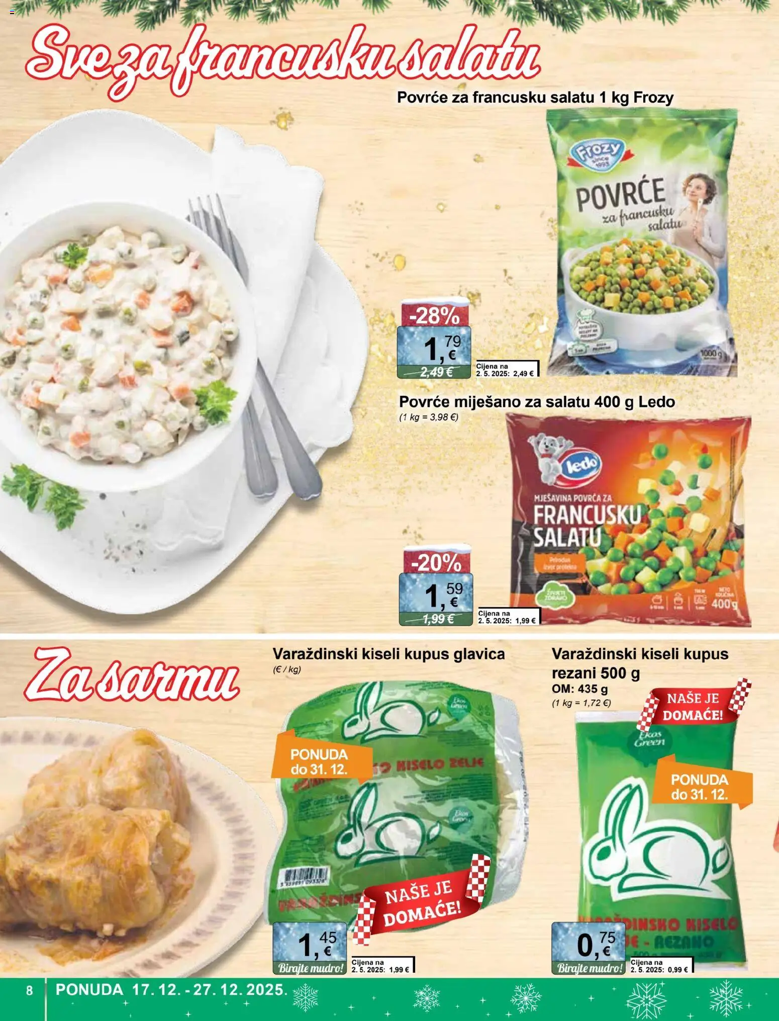 KTC katalog | vrijedi od 17.12.2025 | Stranica: 8 | Proizvodi: Ledo, Povrće, Kupus