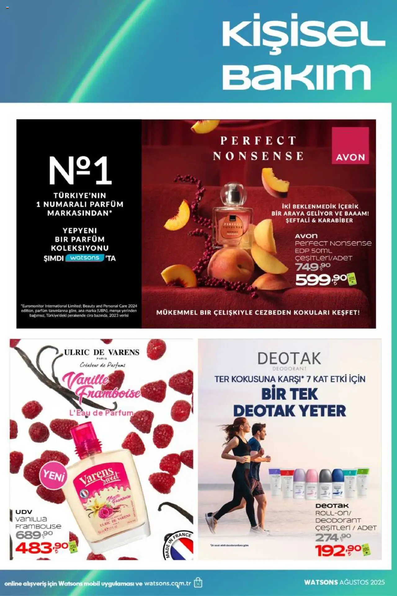Watsons Katalog - 01.08.2025 tarihinden itibaren geçerlidir | Sayfa: 38 | Ürünler: Deodorant, Parfüm, Karabiber, Şeftali