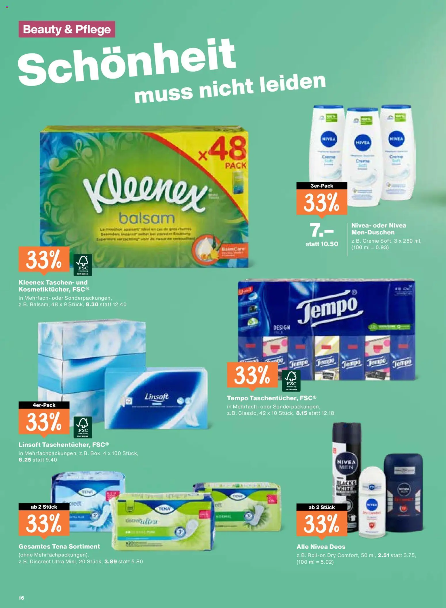 Migros Aktionen – gültig ab 30.12.2025 | Seite: 16 | Produkte: Deodorant, Shower Gel, Creme