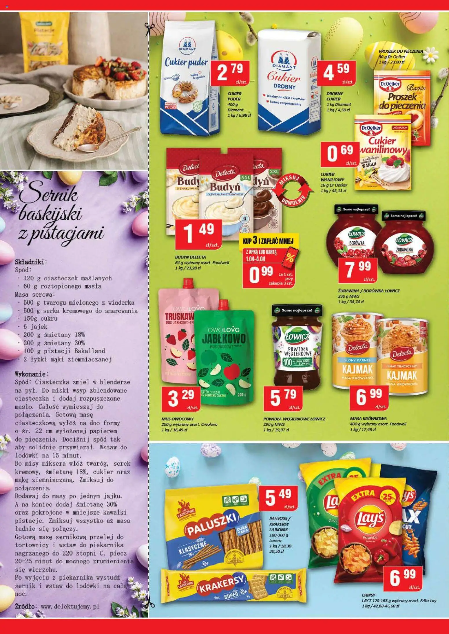 Chorten gazetka od 26.03.2026 | Strona: 6 | Produkty: Chipsy, Żurawina, Puder, Cukier