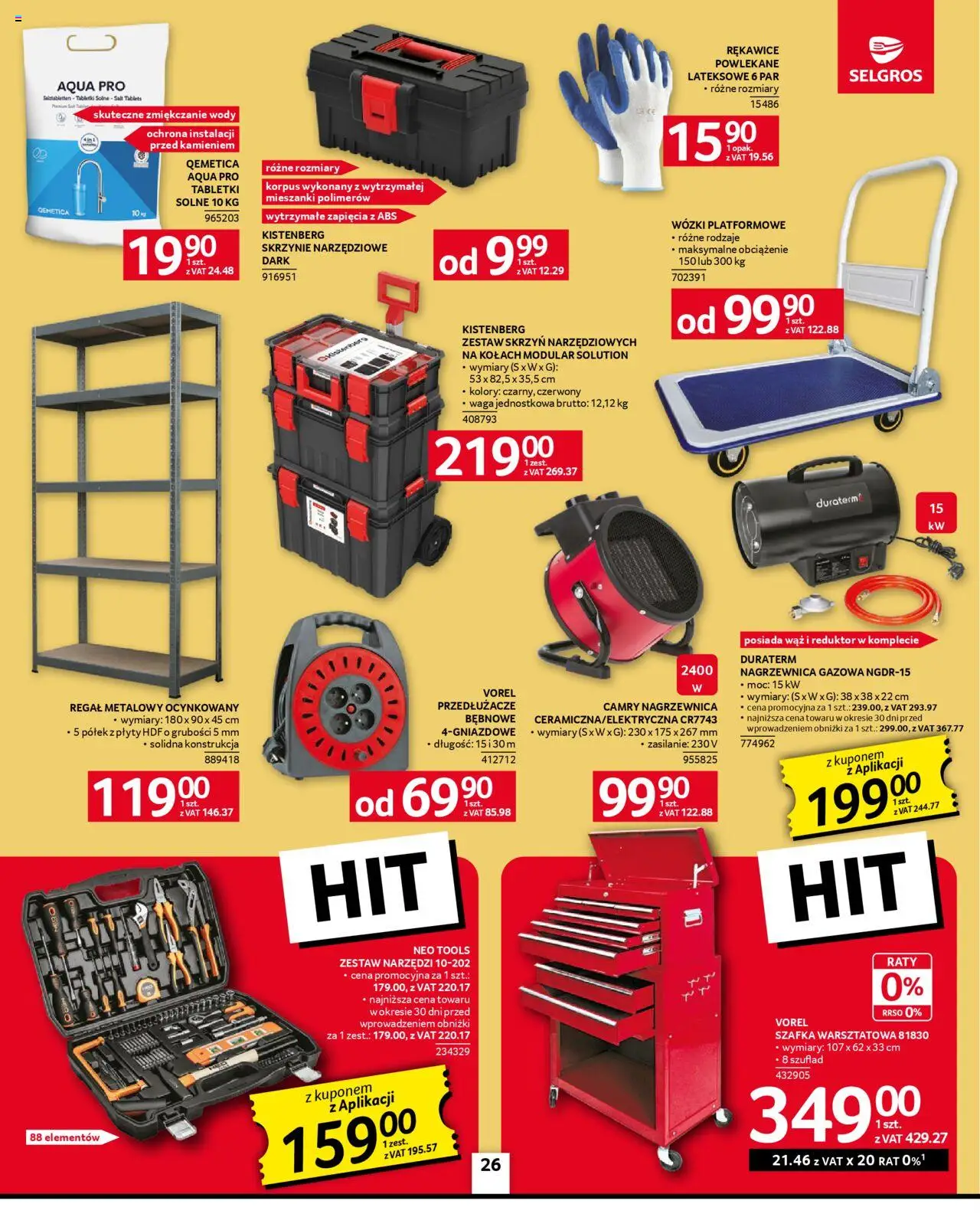 Selgros cash&carry Gazetka - Oferta przemysłowa od 23.10.2025 | Strona: 28 | Produkty: Regał metalowy, Waga, Zestaw narzędzi, Plyty