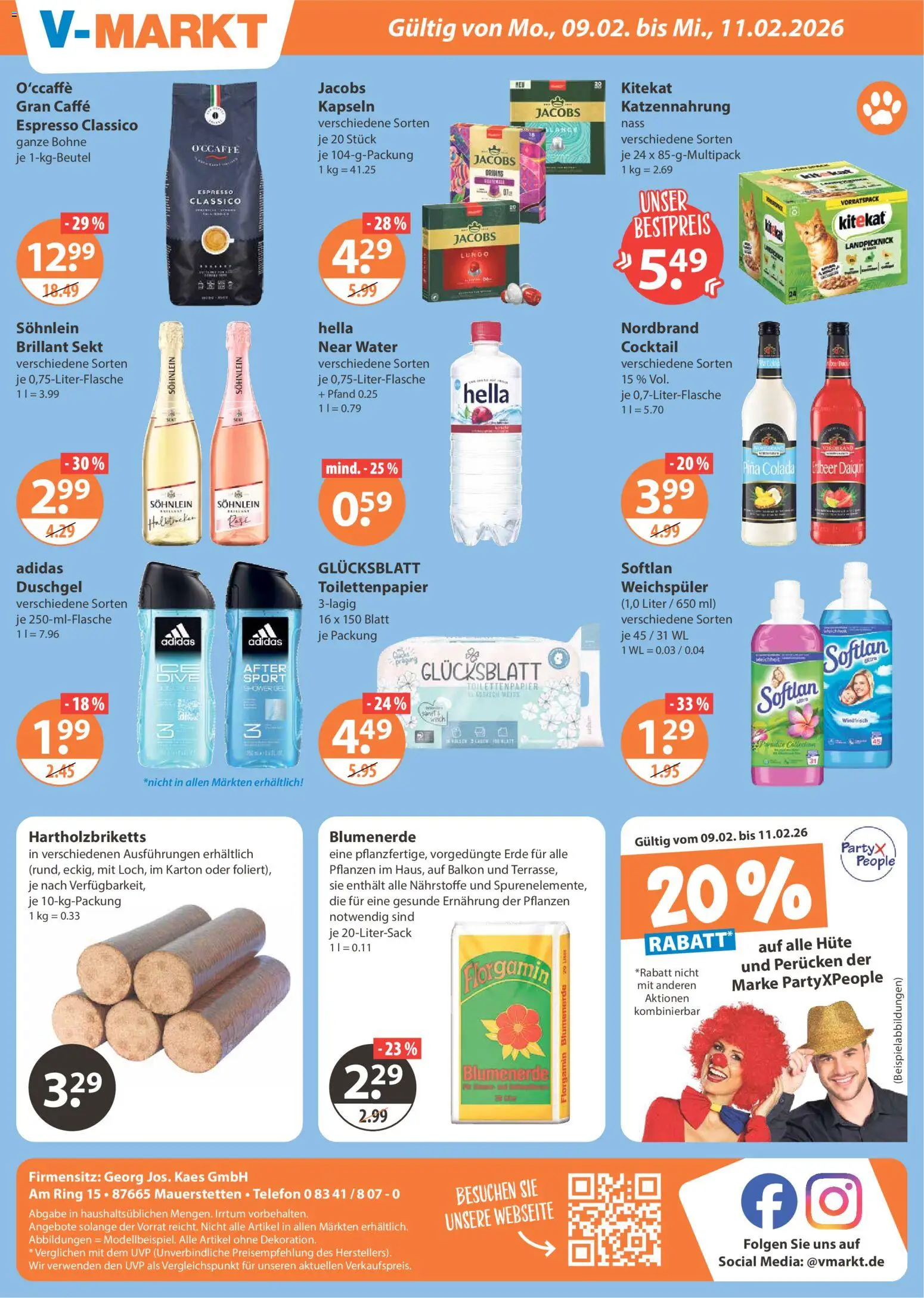 V-Markt - Schwaben / Oberbayern – gültig ab 05.02.2026 | Seite: 24 | Produkte: Sekt, Blumenerde, Duschgel, Telefon