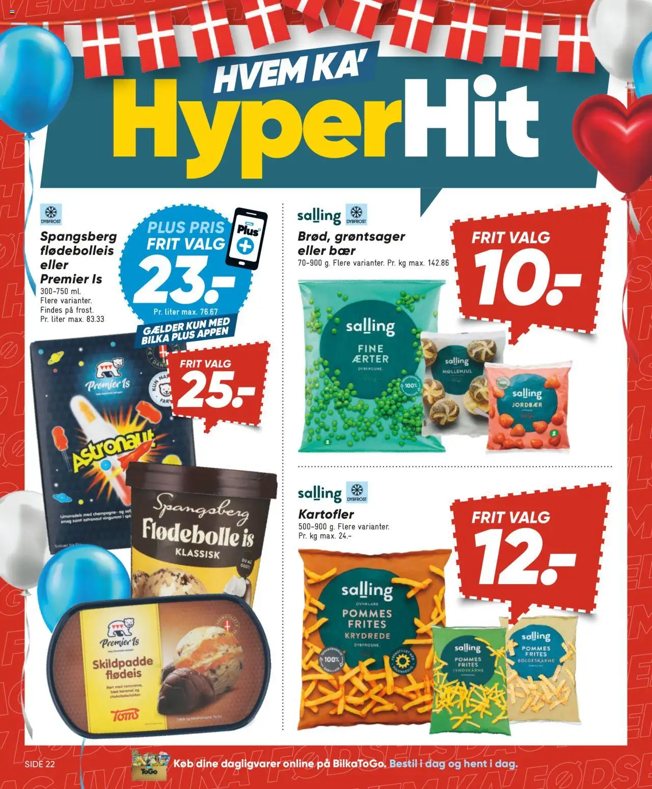 Bilka Tilbudsavis gyldig fra 01.08.2025 | Side: 22 | Produkter: Pommes frites, Kartofler, Vingummi, Solbær
