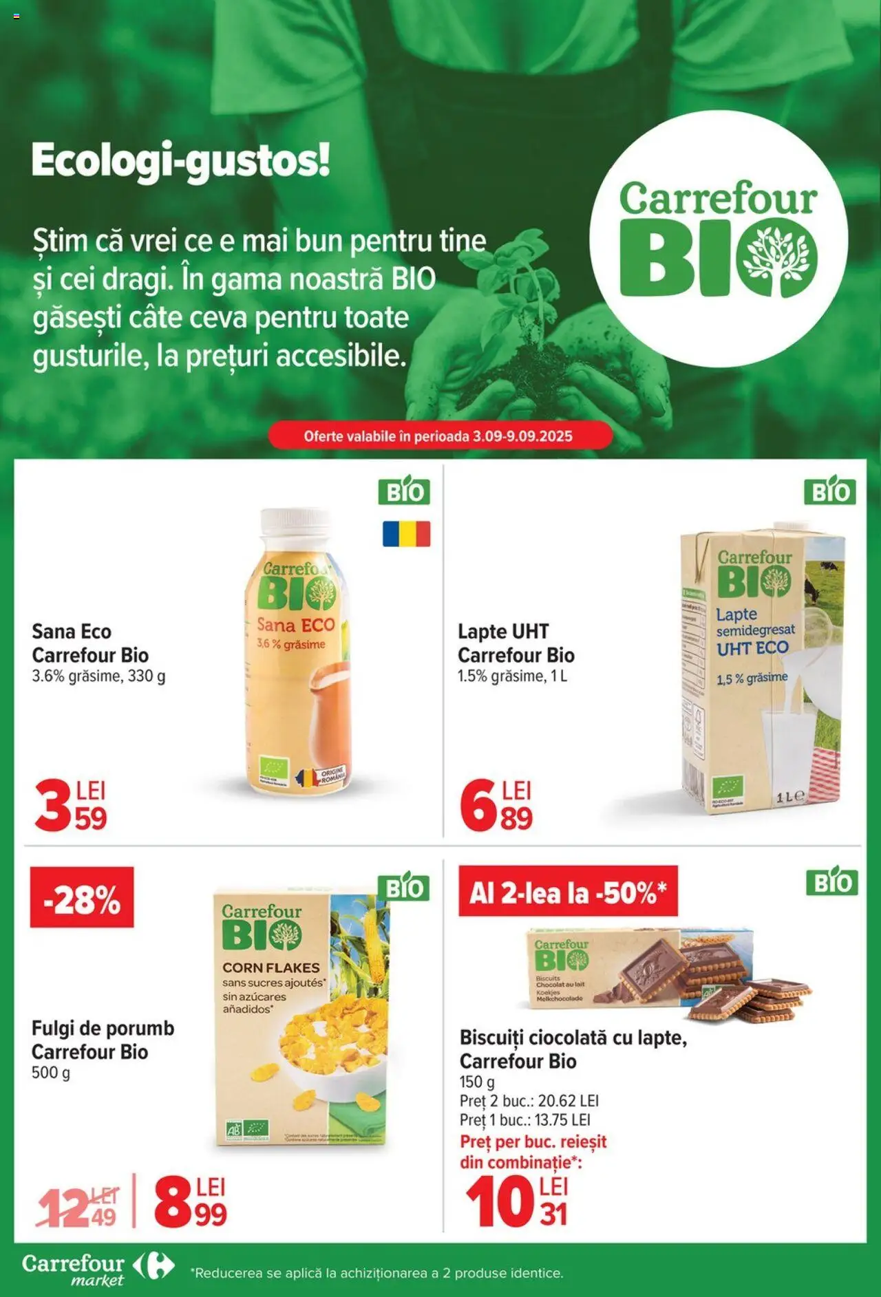 Carrefour catalog - Market – valabil de la 03.09.2025 | Pagină: 11 | Produse: Şerit ödül, Lapte, Biscuiți, Fulgi