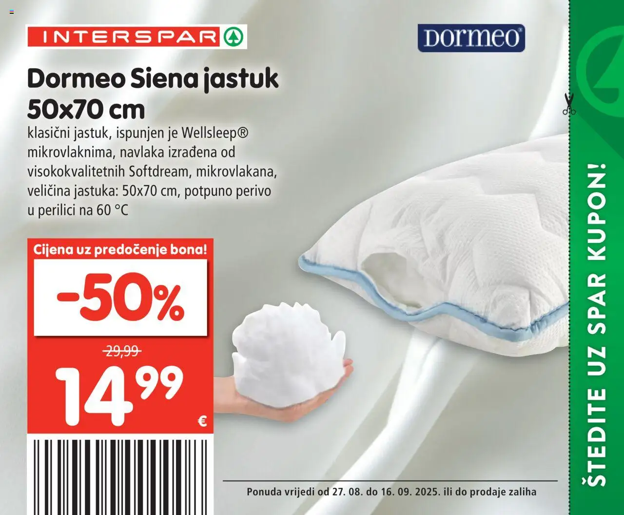 Interspar katalog | vrijedi od 27.08.2025 | Stranica: 46 | Proizvodi: Jastuk