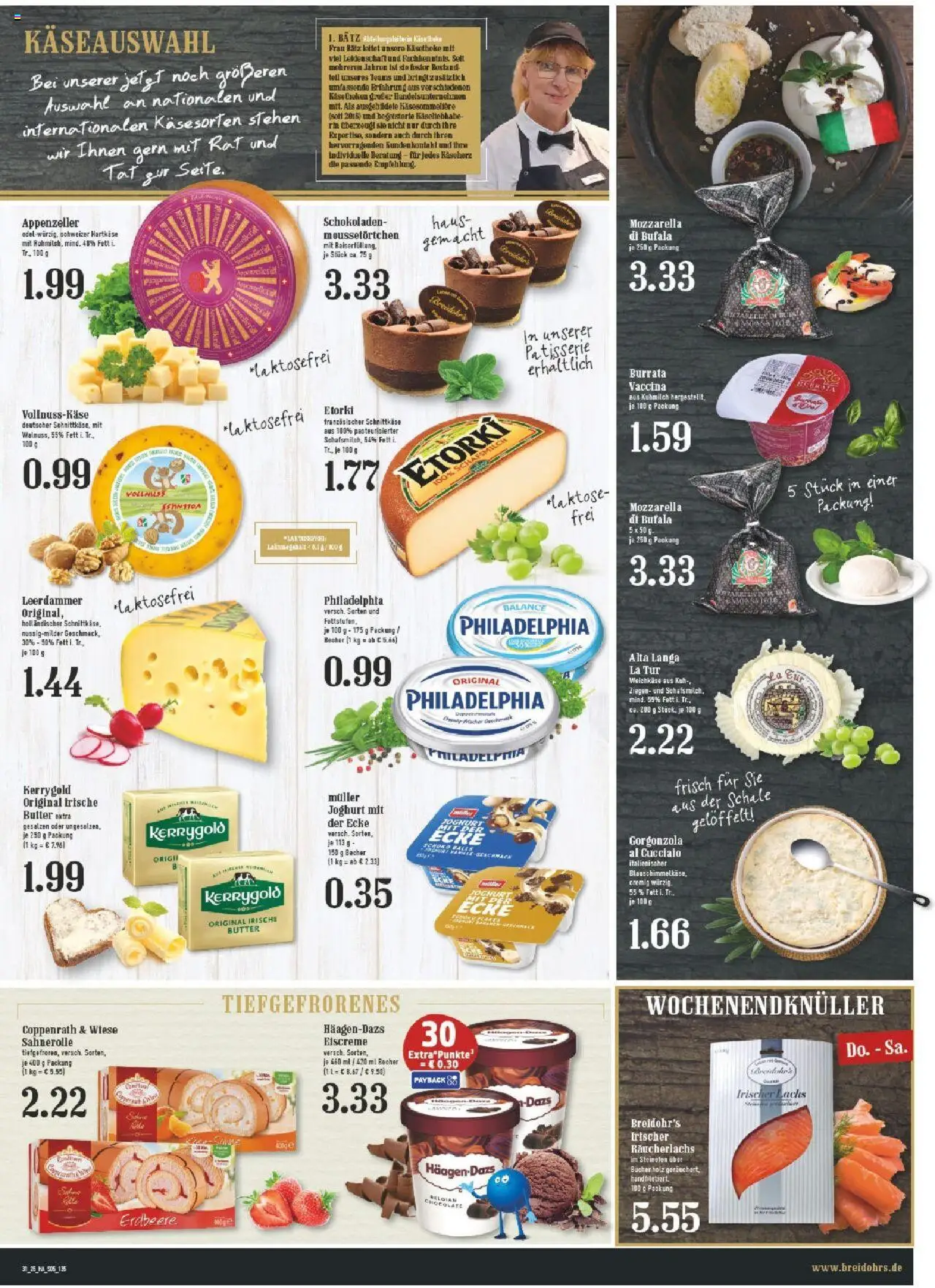 Edeka prospekt Bergisch Gladbach	 - gültig ab dem 27.07.2025 | Seite: 7 | Produkte: Butter, Joghurt, Tür, Räucherlachs