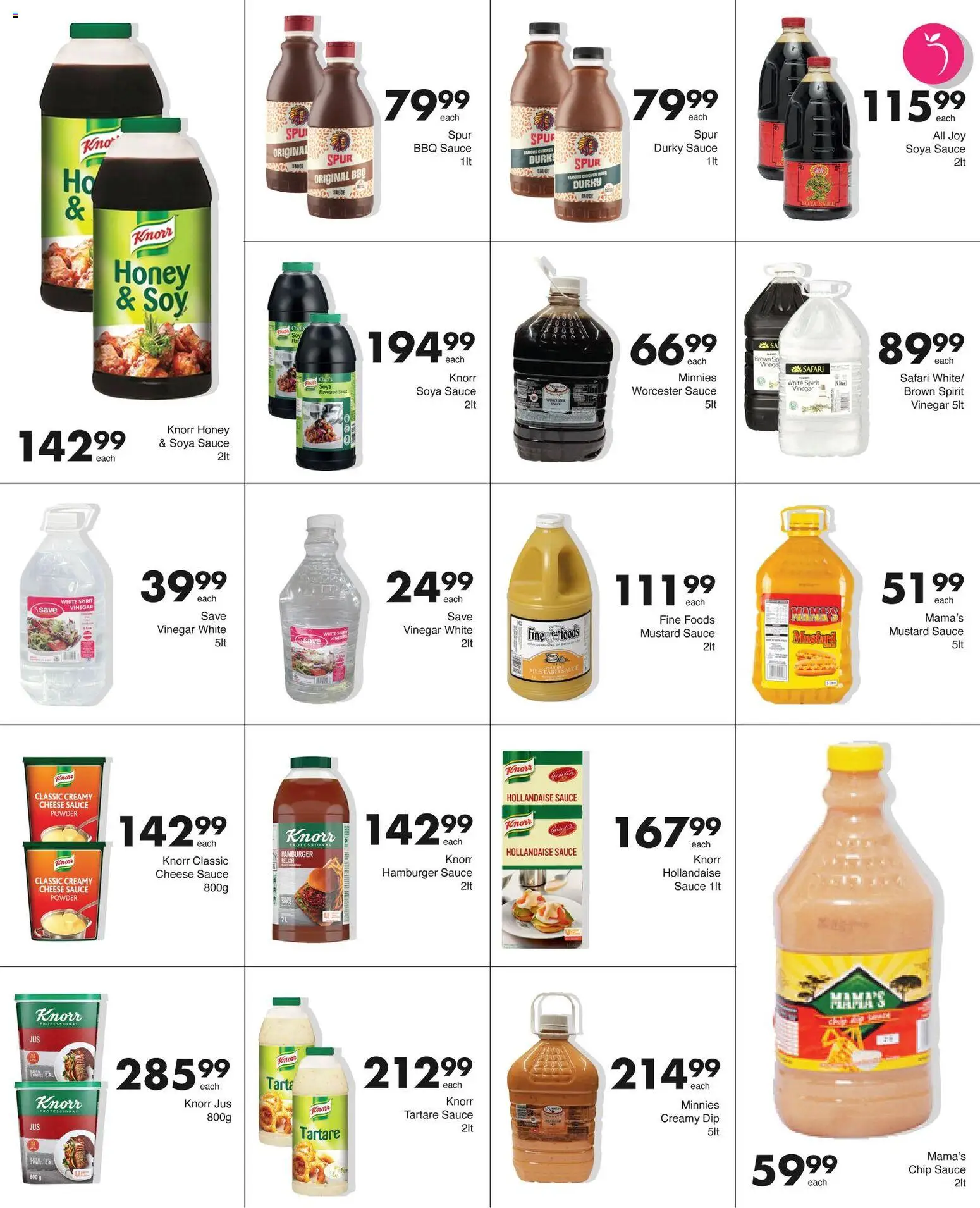 New Save catalogue – valid from 27.10.2025 | Page: 9 | Products: Vinegar, Mustard, Sauce, Peach
