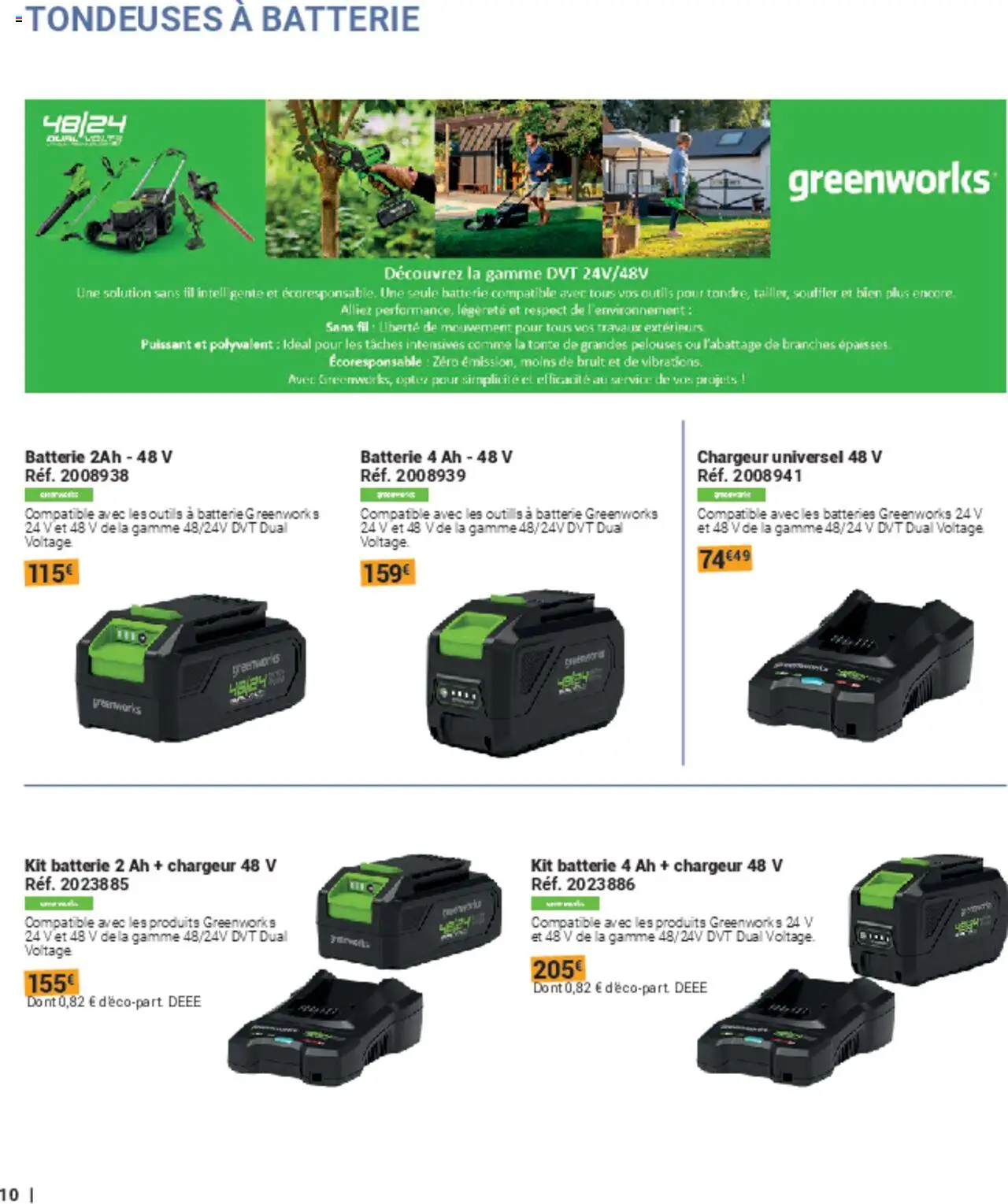 {H1} | Page: 10 | Produits: Batterie, Thé