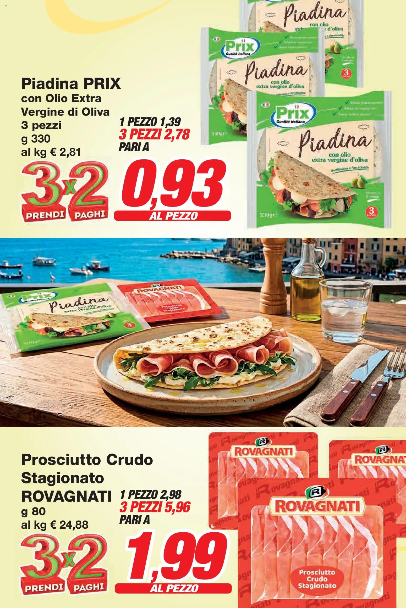 Volantino Prix del 10.04.2026 | Pagina: 3 | Prodotti: Prosciutto Crudo, Olio, Prosciutto, Olio extra vergine