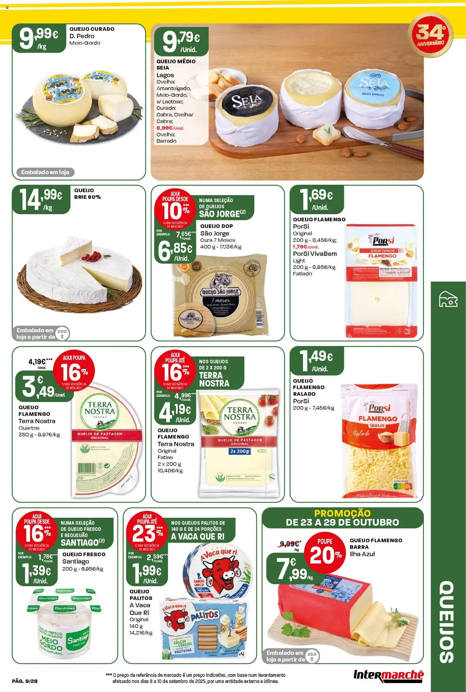 Intermarché Folheto Contact │ válido de 23.10.2025 | Página: 9 | Produtos: Base, Queijo, Requeijão, Proteina