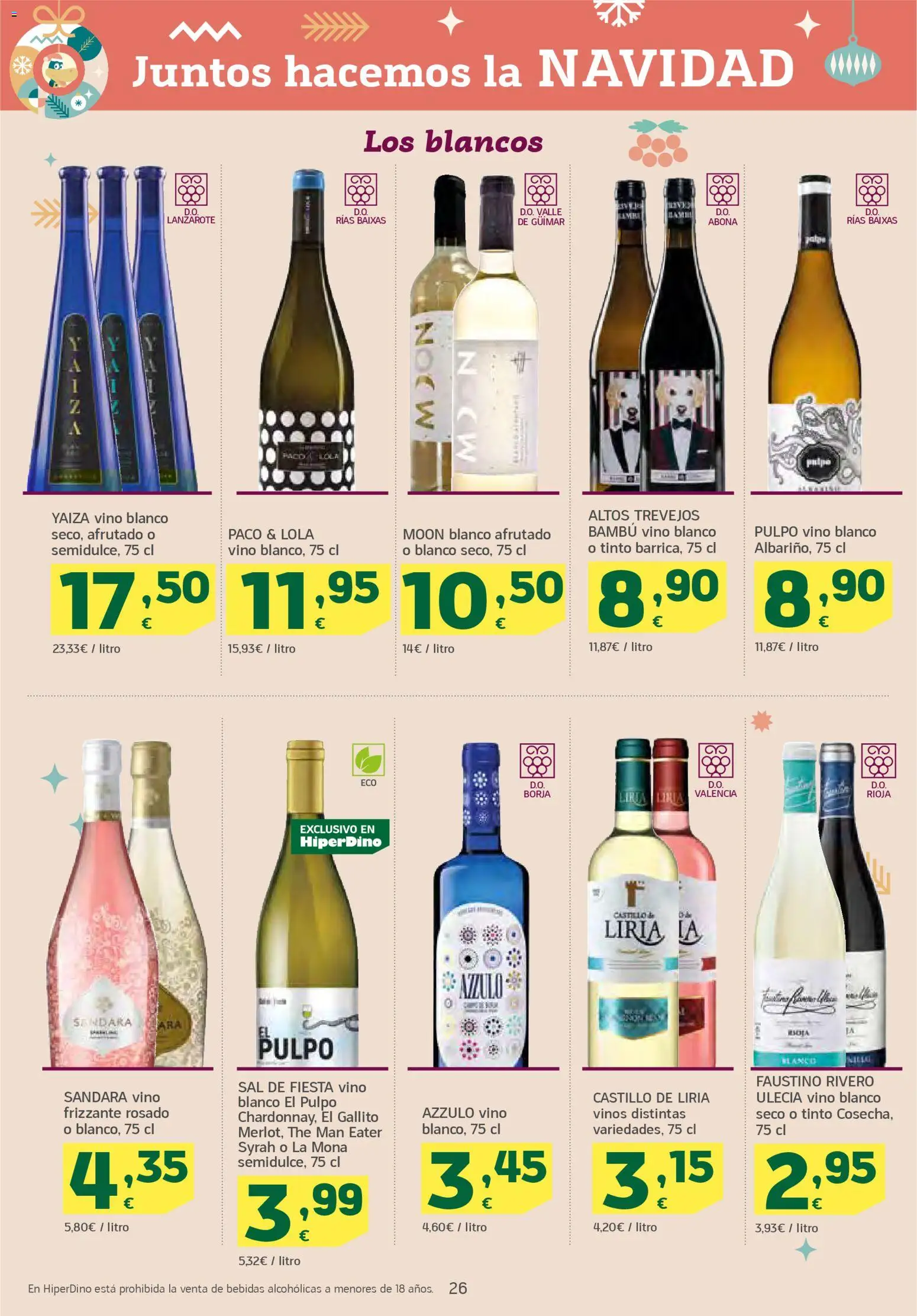 HiperDino folleto │ válido desde el 18.12.2025 | Página: 26 | Productos: Vino