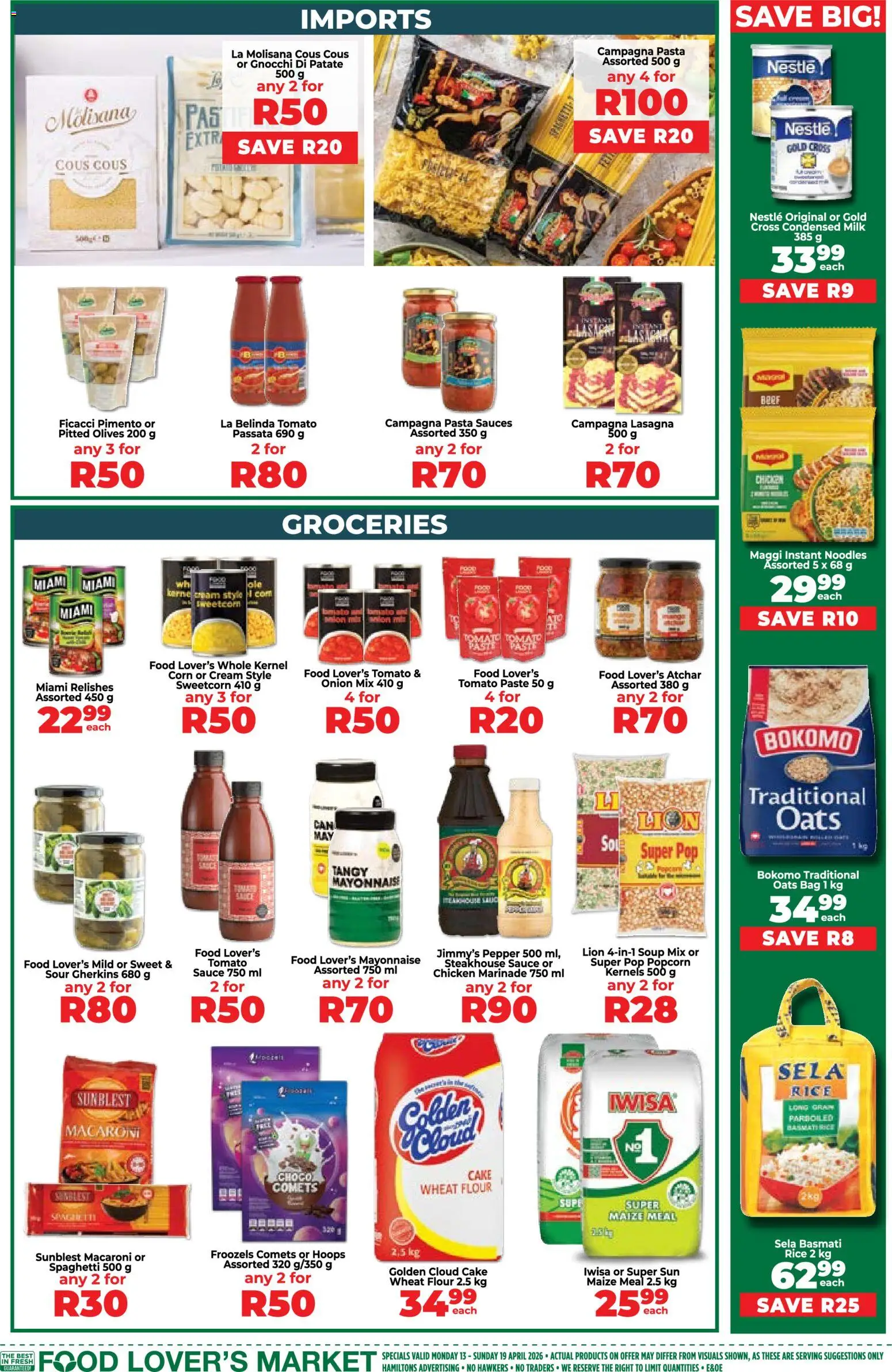 New Food Lover's Market catalogue – valid from 13.04.2026 | Page: 5 | Products: Pasta sauce, Sauces, Marinade, Sauce