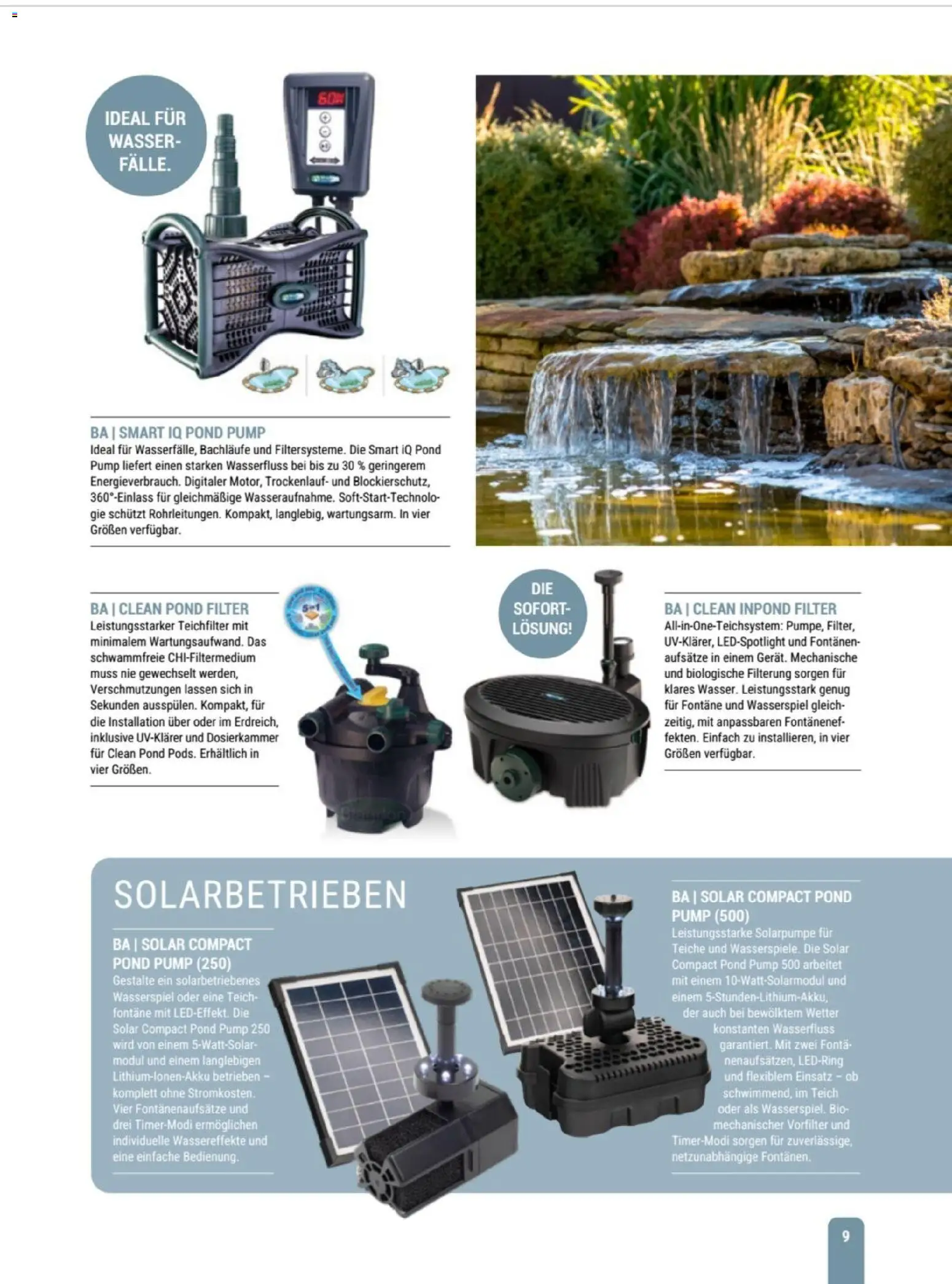 zookauf Themenkatalog Teich – gültig ab 23.03.2026 | Seite: 9 | Produkte: Wasser