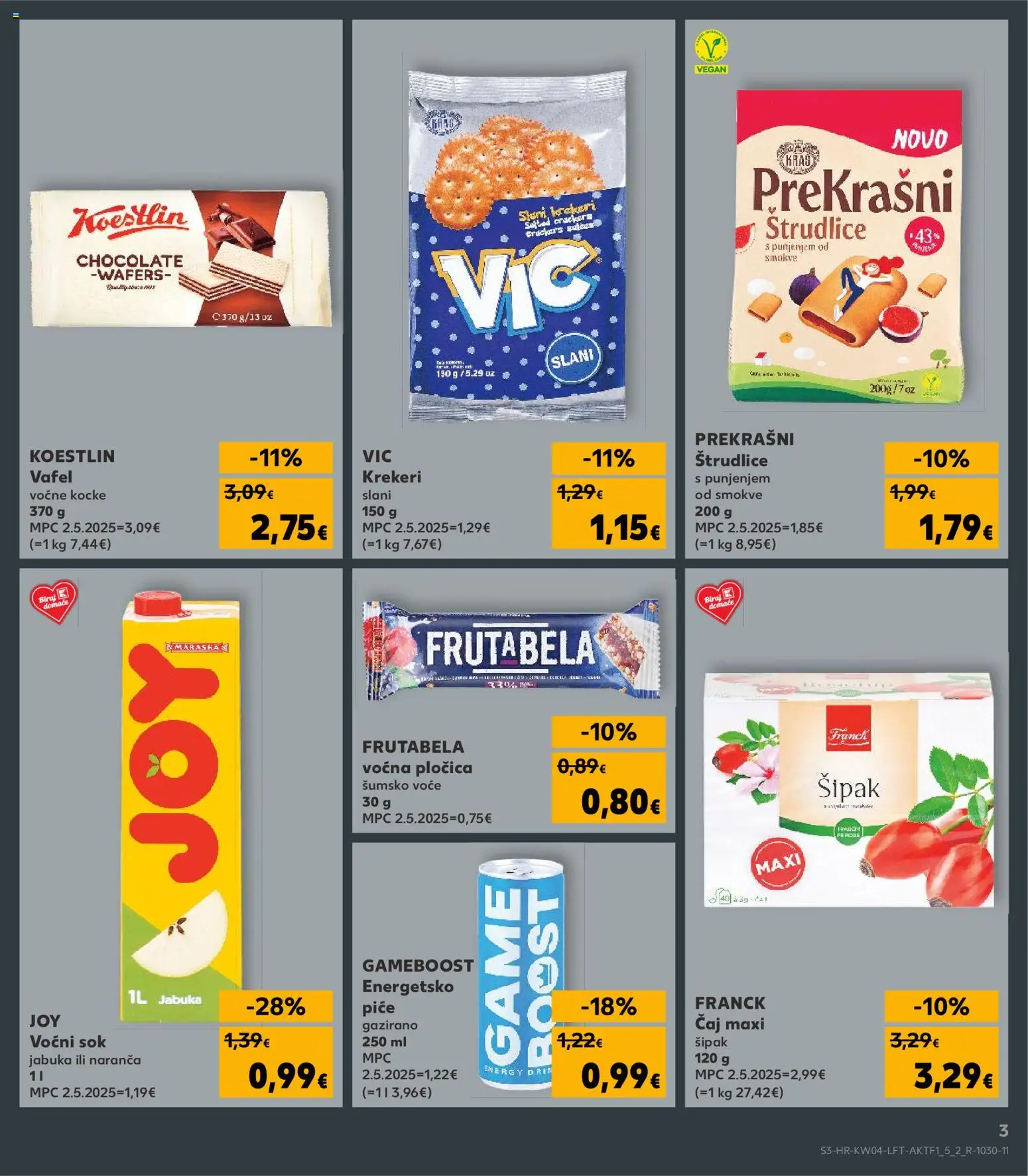 Kaufland HR akciós ujság - amely érvényes a következő dátumtól: 21.01.2026 | Oldal: 3 | Termékek: Vegán