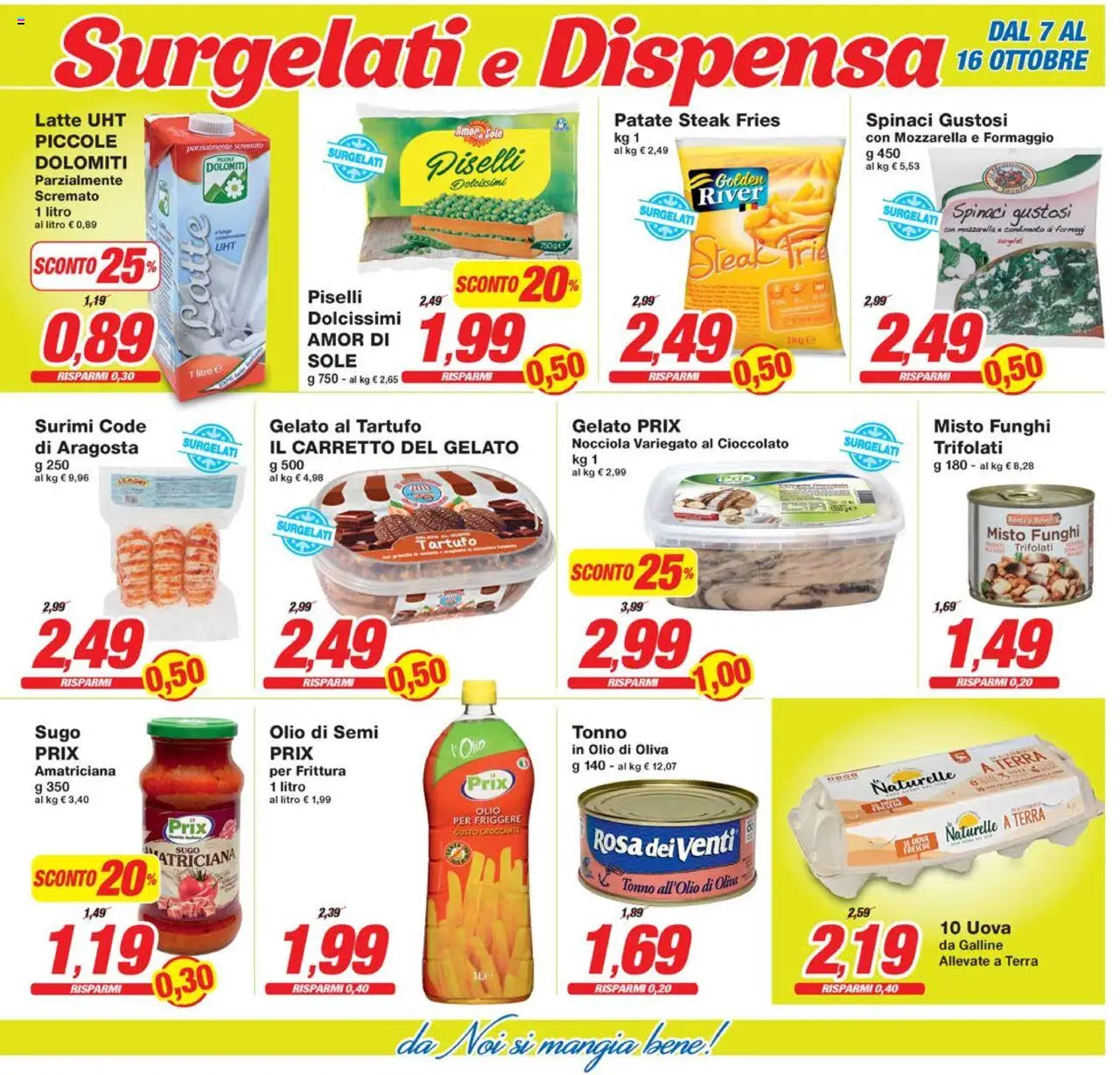 Volantino Prix del 07.10.2025 | Pagina: 11 | Prodotti: Cioccolato, Gelato, Tonno, Olio di Oliva