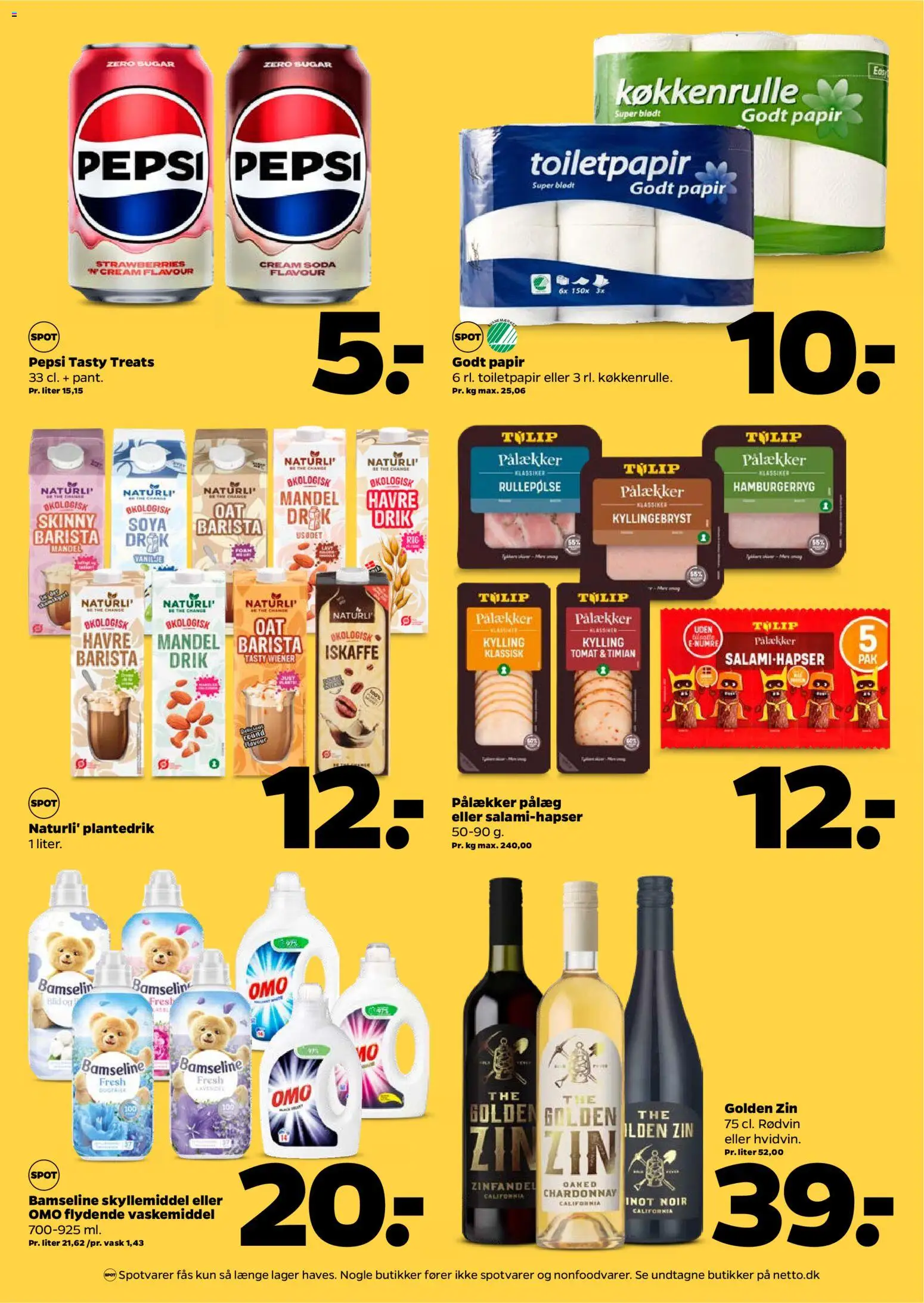 Netto tilbudsavis – gyldig fra 18.04.2026 | Side: 2 | Produkter: Skyllemiddel, Hamburgerryg, Vanilje, Timian