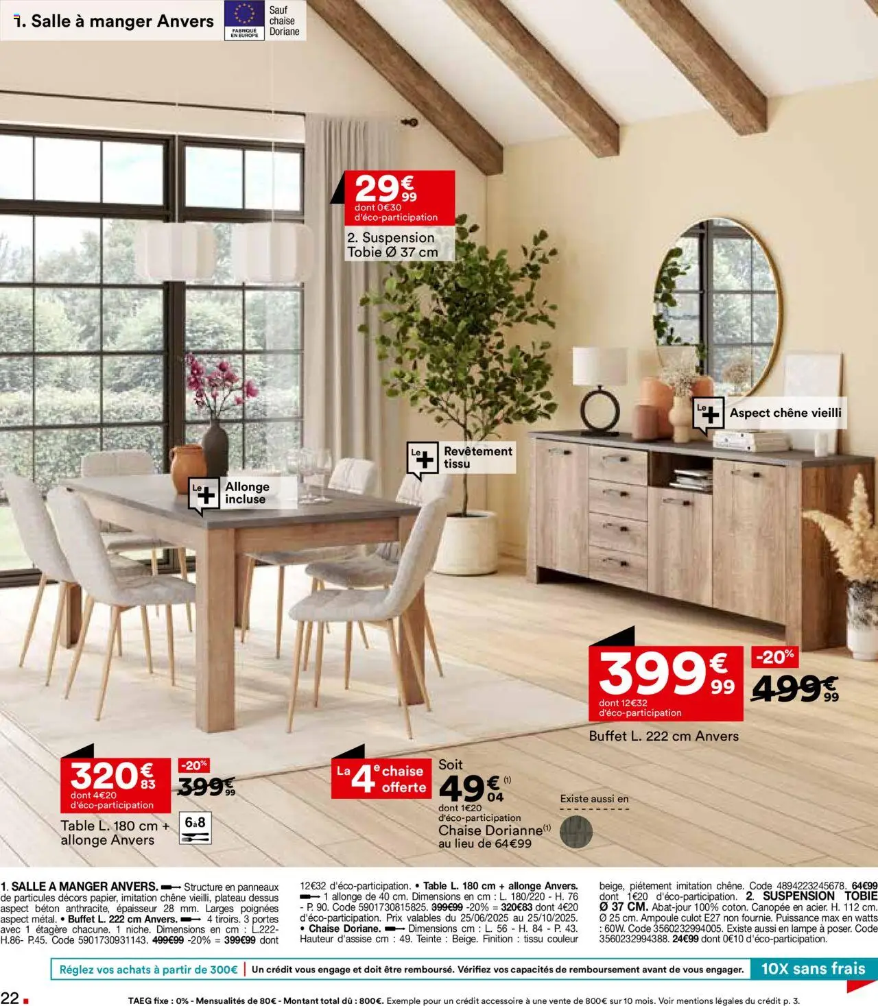  | Page: 22 | Produits: Suspension, Table, Chaise, Lampe