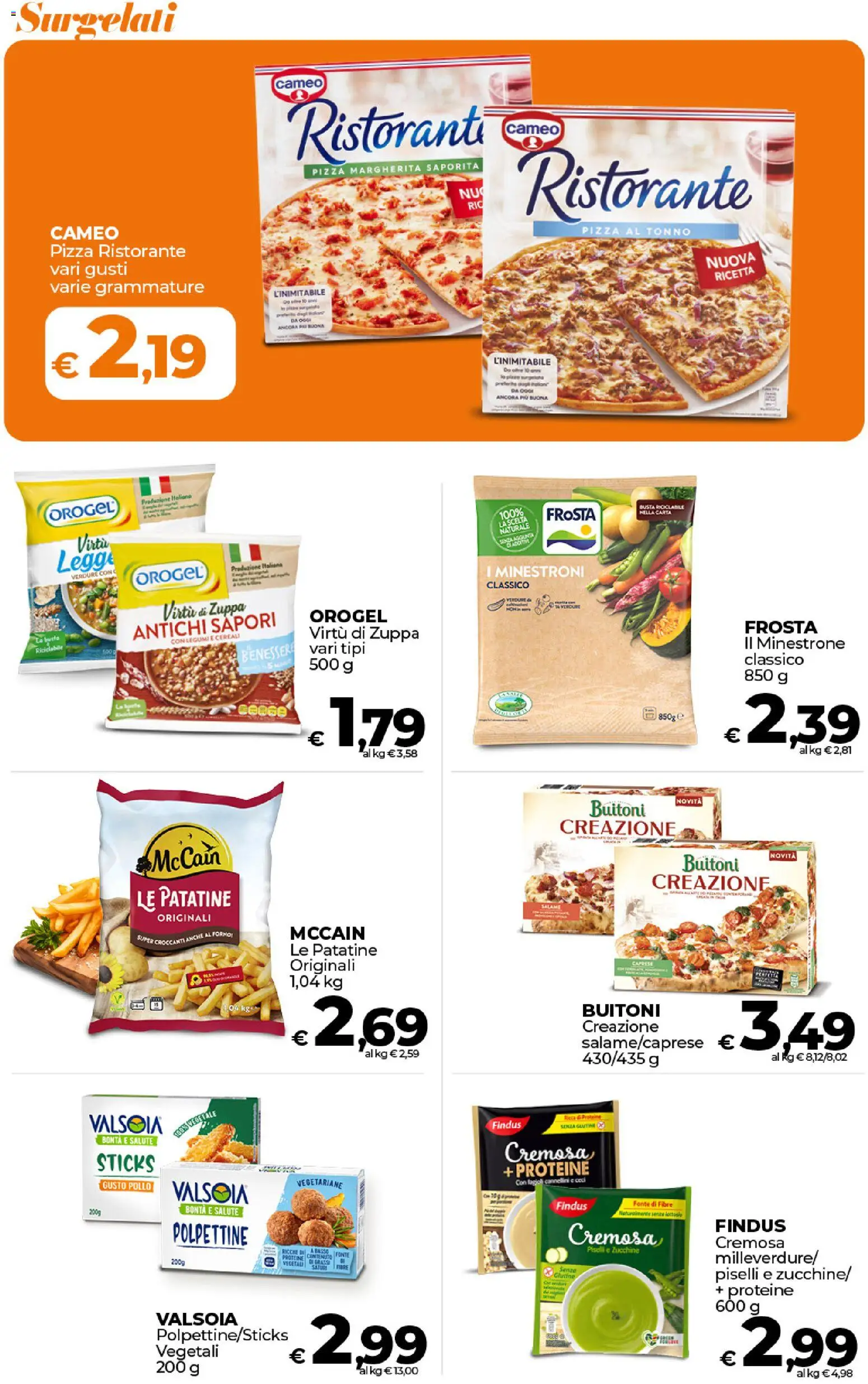 Volantino Ipercoop del 17.01.2026 | Pagina: 23 | Prodotti: Minestrone, Pizza, Pollo, Cereali