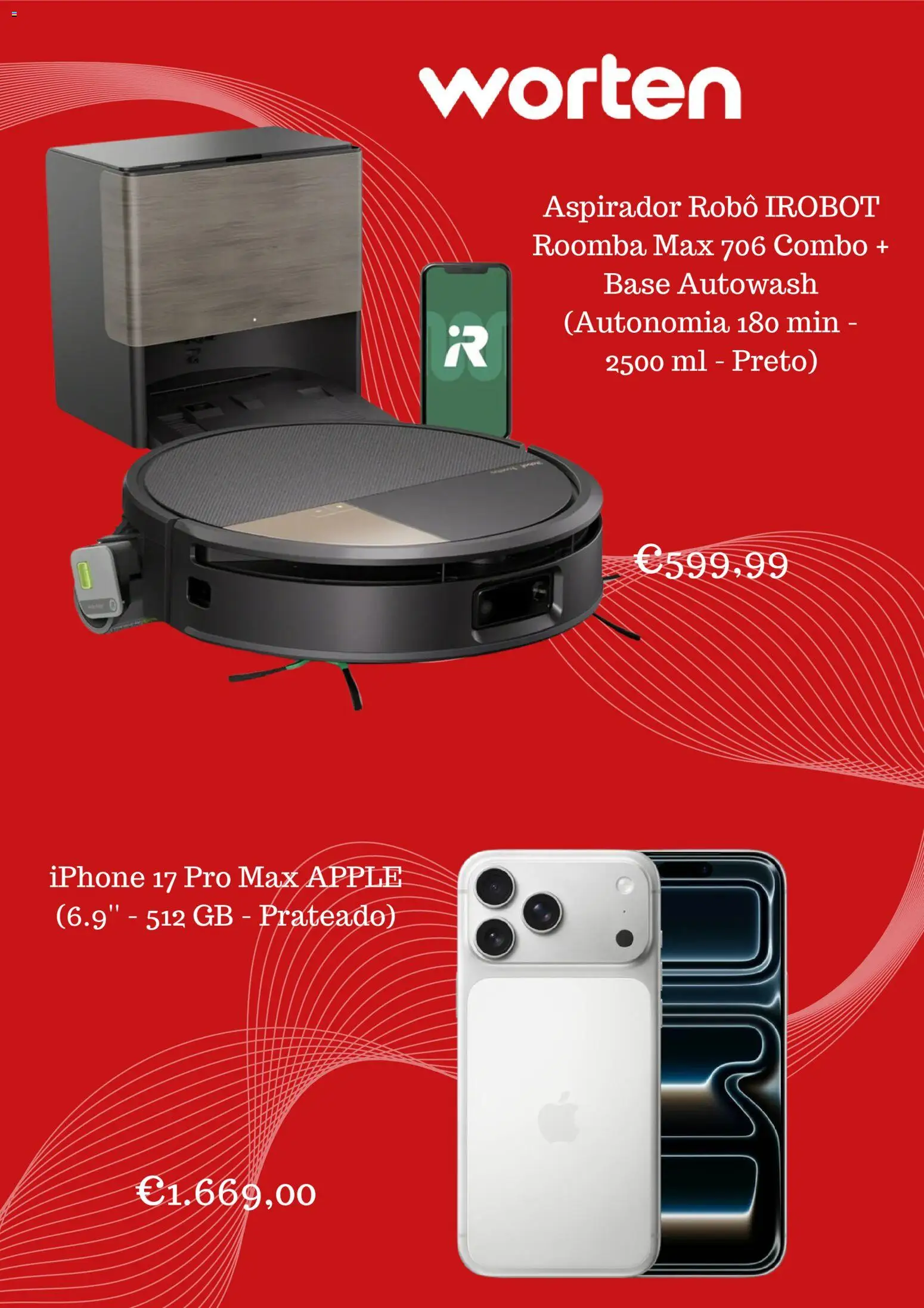 Worten Promoções │ válido de 19.03.2026 | Página: 3 | Produtos: Robô, Aspirador, Base