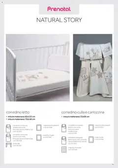 Anteprima del volantino Catalogo Camarette e Lettini Prenatal	 valido a partire dal 01.01.2025 | Pagina: 64 | Prodotti: Trapunta, Materasso, Coperta, Federa