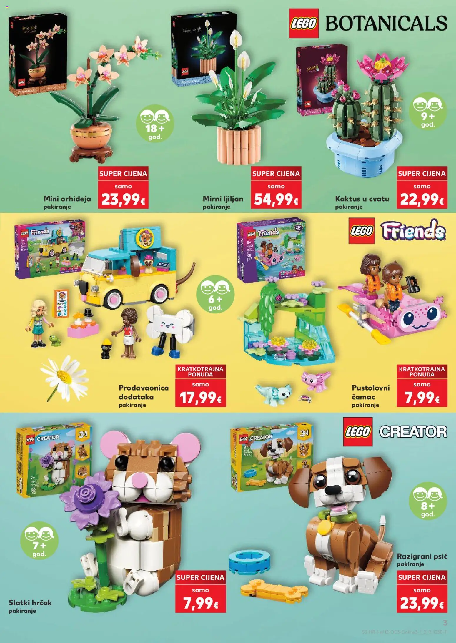 Kaufland katalog | vrijedi od 16.03.2026 | Stranica: 3 | Proizvodi: Orhideja, Lego