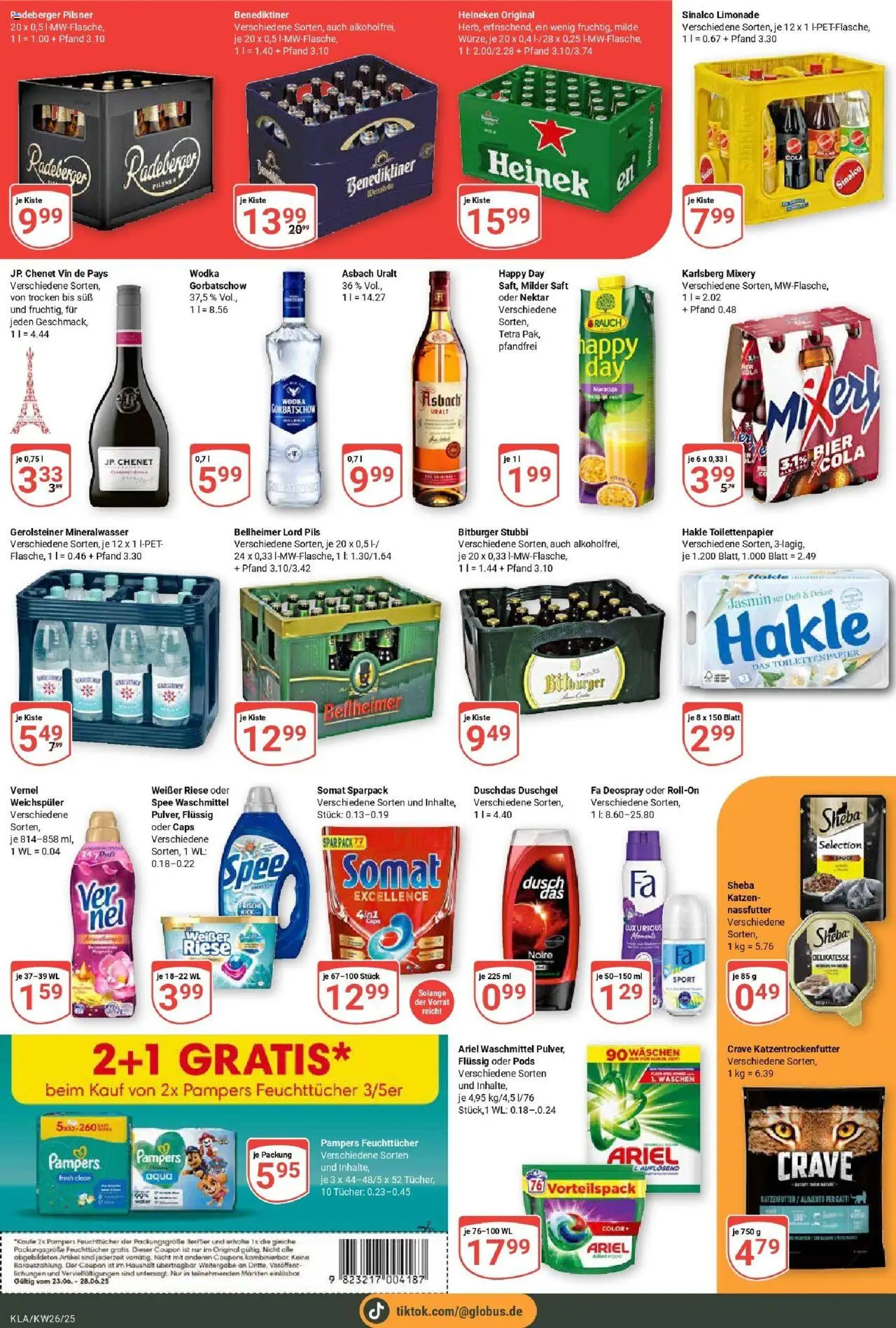 Globus prospekt Kaiserslautern	 - gültig ab dem 22.06.2025 | Seite: 7 | Produkte: Spee, Weichspüler, Shower Gel, Wodka gorbatschow