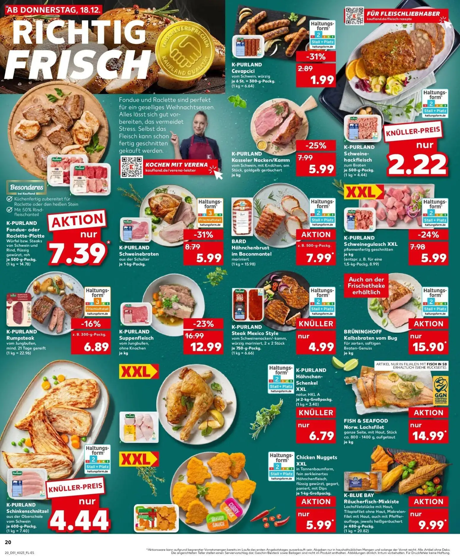 Kaufland prospekt Limbach-Oberfrohna	 – gültig ab 22.12.2025 | Seite: 20 | Produkte: Fisch, Pfeffer, Suppenfleisch, Raclette