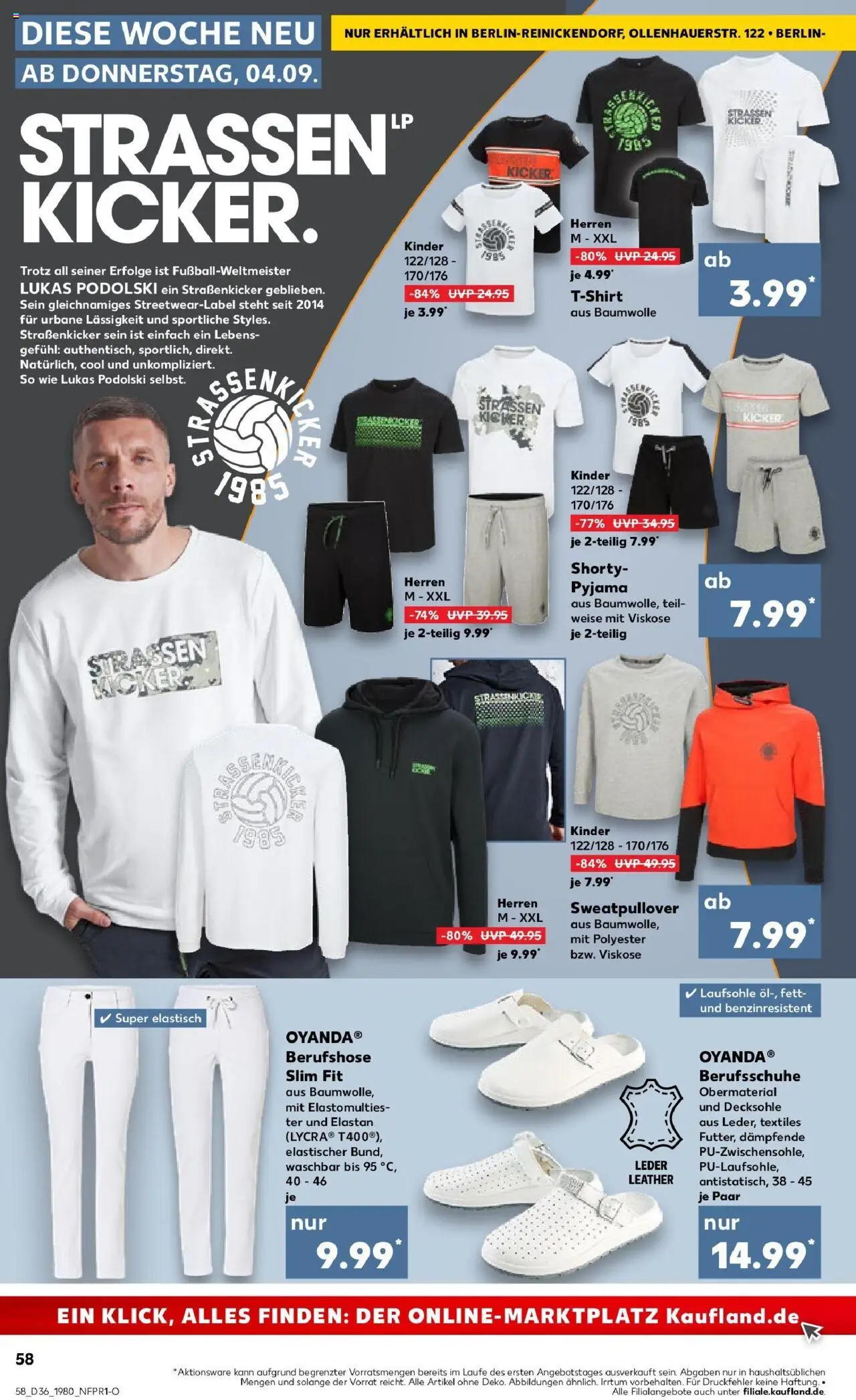 Kaufland prospekt Berlin	 – gültig ab 07.09.2025 | Seite: 58 | Produkte: Sweatshirt, T-Shirt, Pyjama