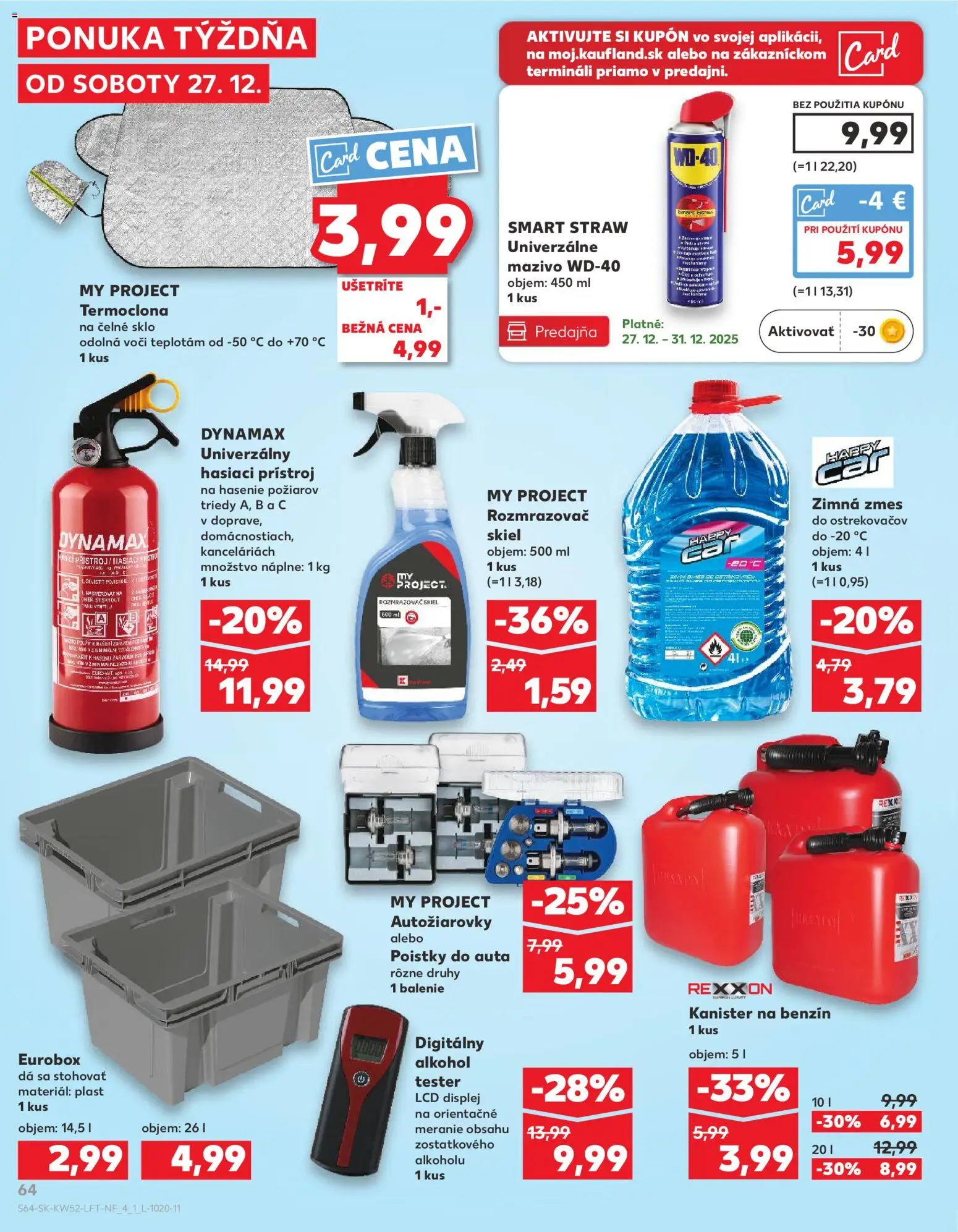 Nové Kaufland akcie – leták je platný od 27.12.2025 | Strana: 64 | Produkty: Alkohol tester, Alkohol