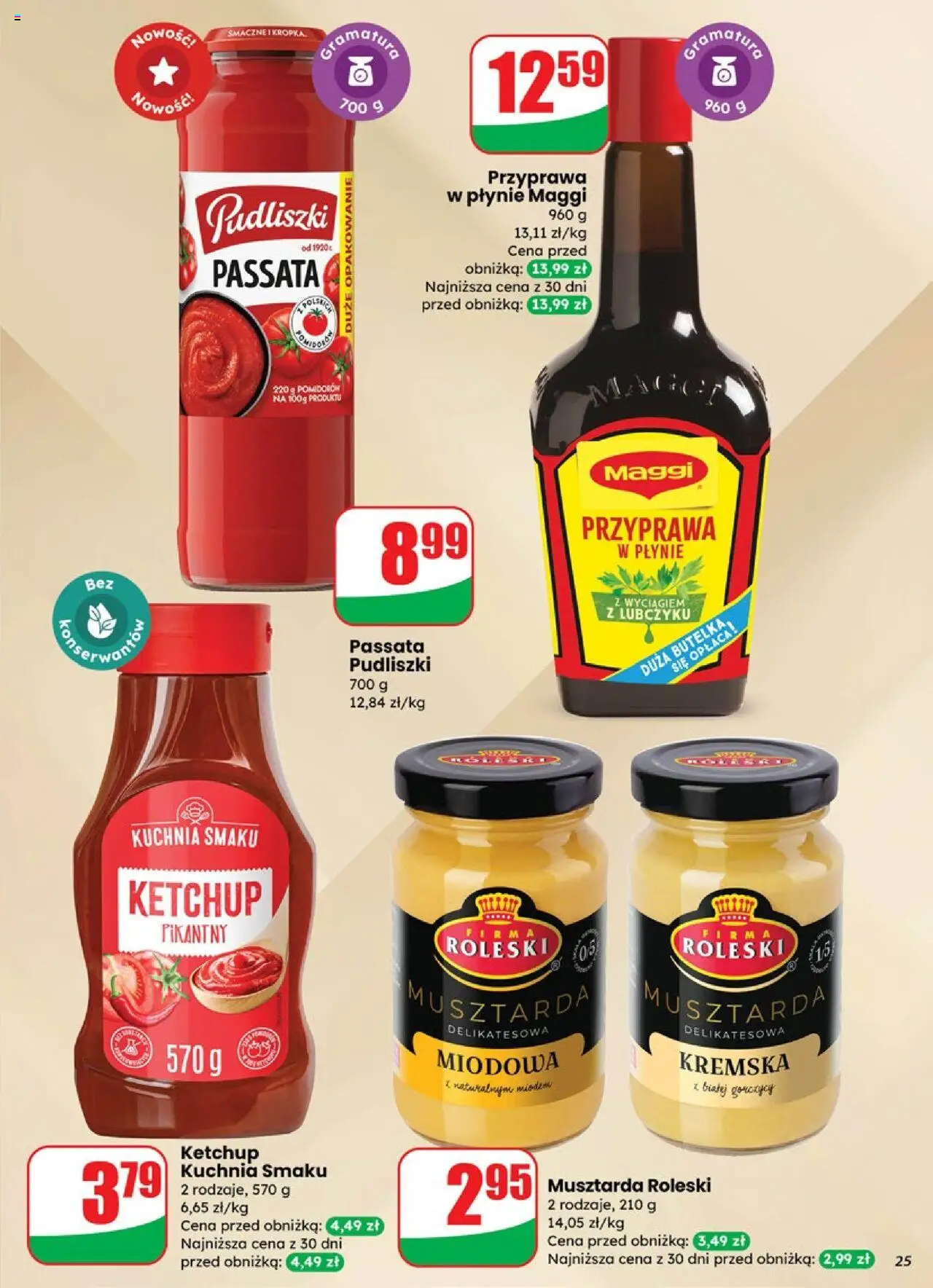 Dino Gazetka od 01.10.2025 | Strona: 25 | Produkty: Ketchup, Musztarda