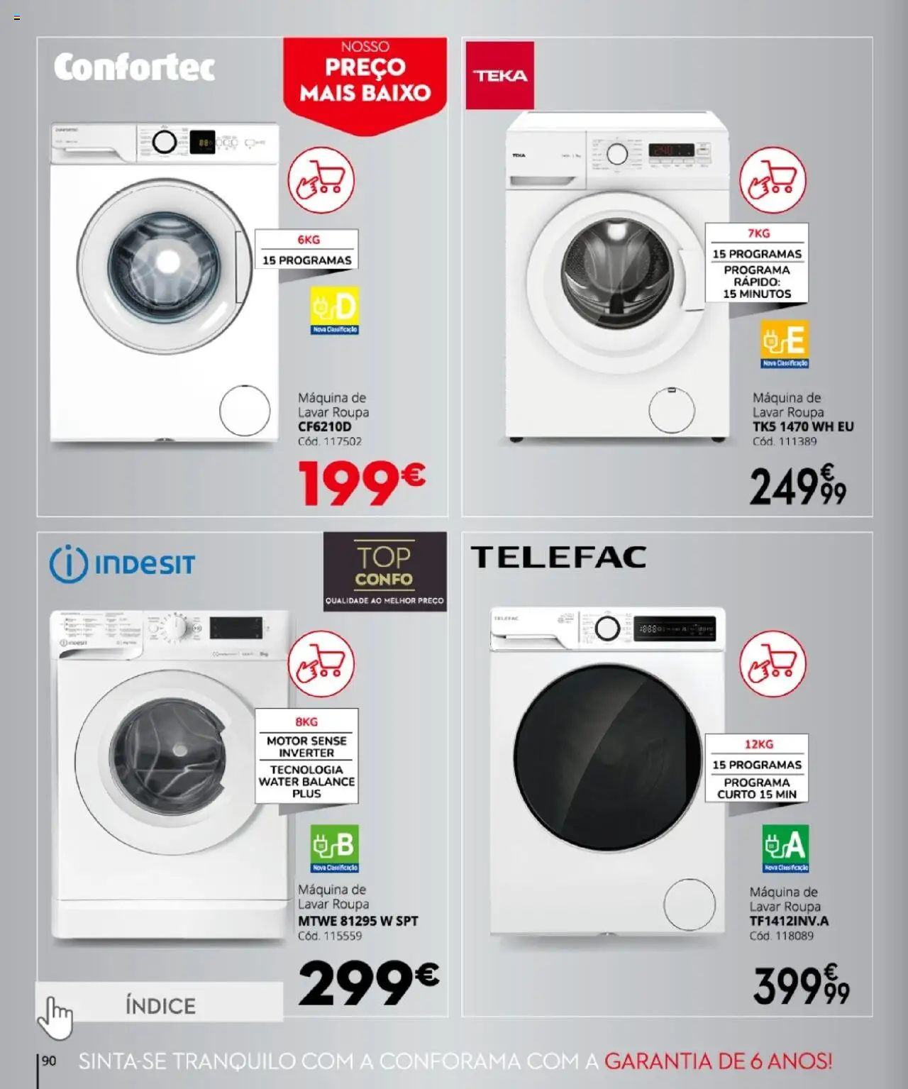 Conforama folheto │ válido de 27.03.2025 | Página: 90 | Produtos: Máquina de lavar