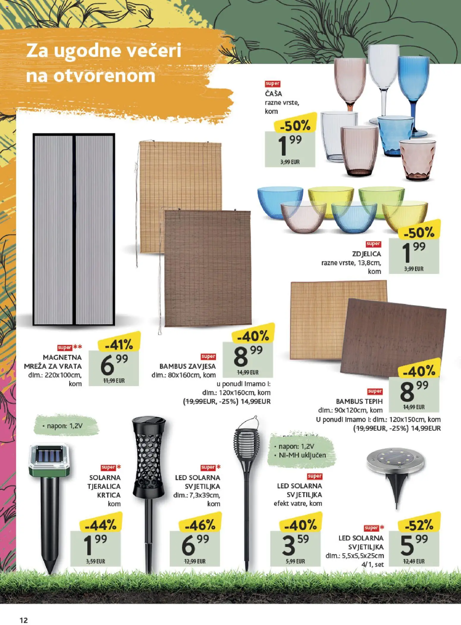 Konzum katalog | vrijedi od 23.03.2026 | Stranica: 12 | Proizvodi: Tepih, Svjetiljka, Zavjesa, Vrata