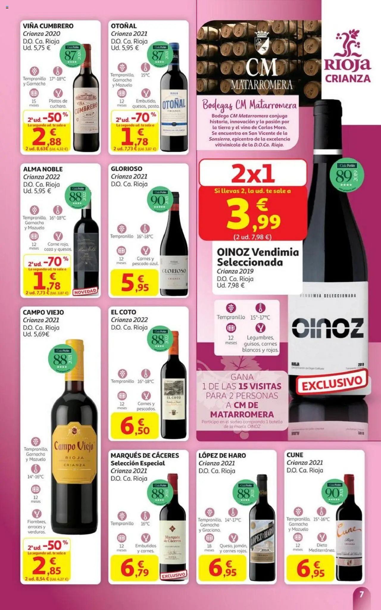 Alcampo - HG Castilla Mancha │ válido desde el 06.10.2025 | Página: 7 | Productos: Vino, Pescado, Té, Νυχτικό