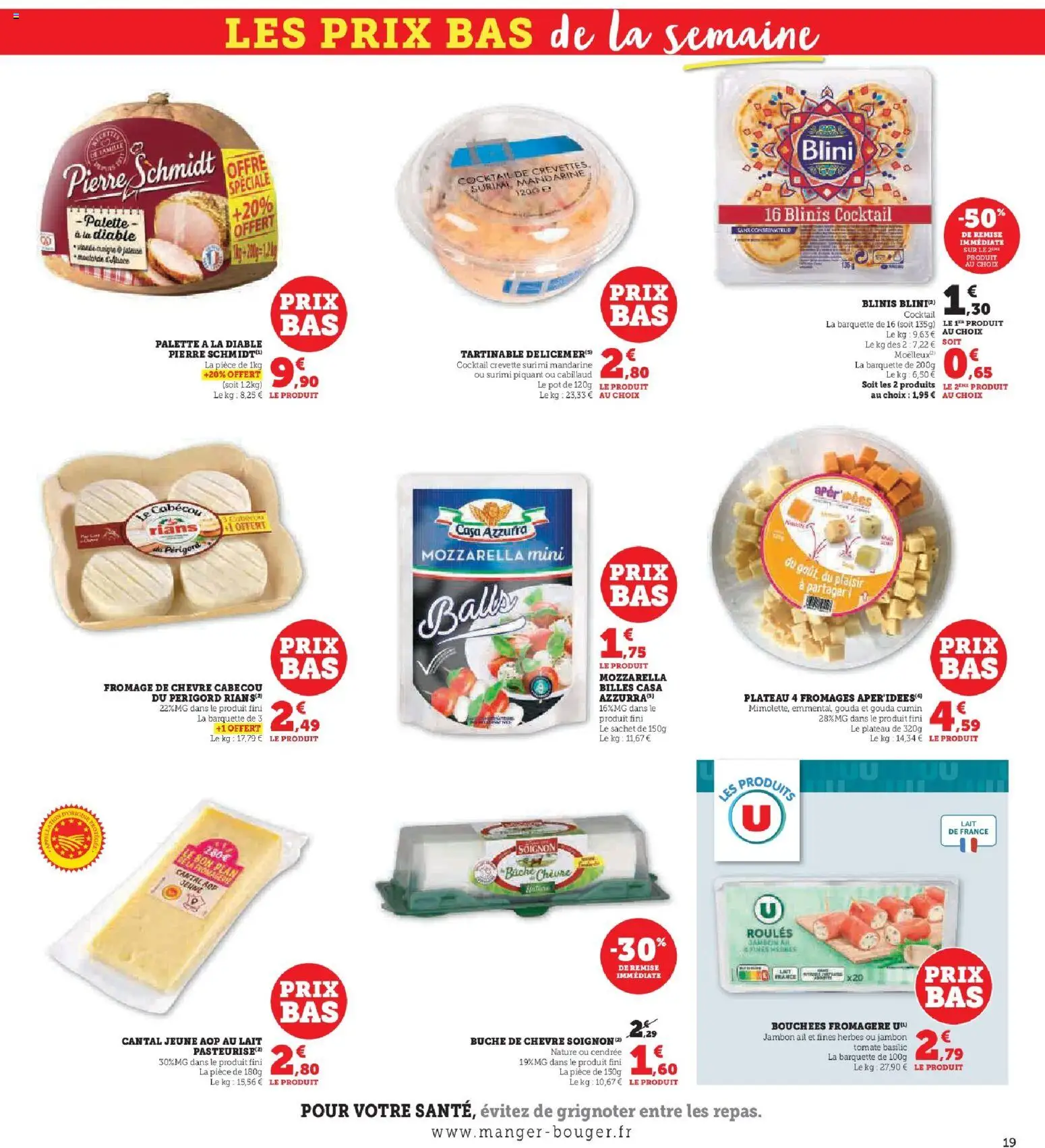 {H1} | Page: 19 | Produits: Crevette, Fromage, Jambon, Gouda