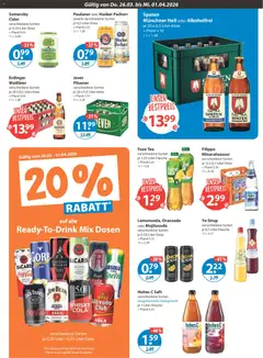 V-Markt Angebote ab 26.03.2026 gültig | Seite: 11 | Produkte: Cola, Weißbier, Jack Daniel's, Vodka