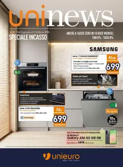 Anteprima del volantino Unieuro Incasso catalogo valido a partire dal 16.01.2026